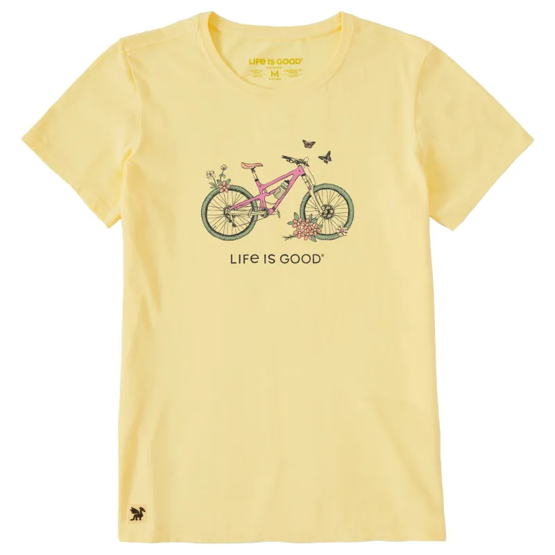 Women's Beautiful Butterfly Bike Short Sleeve Crusher-LITE Tee sold by Life is Good