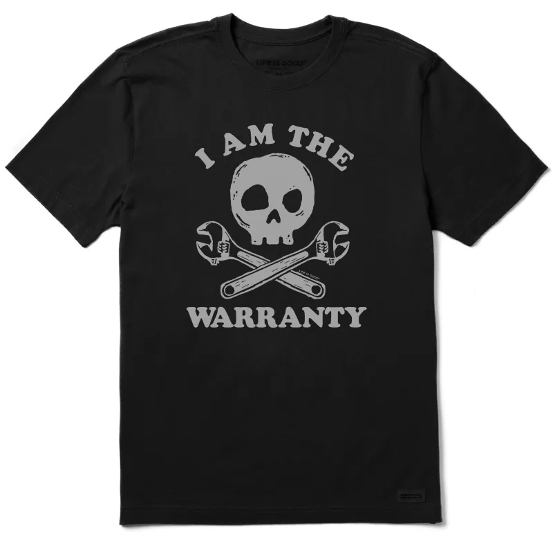 Men's I am the Warranty Skull & Tools Short Sleeve Crusher Tee sold by Life is Good