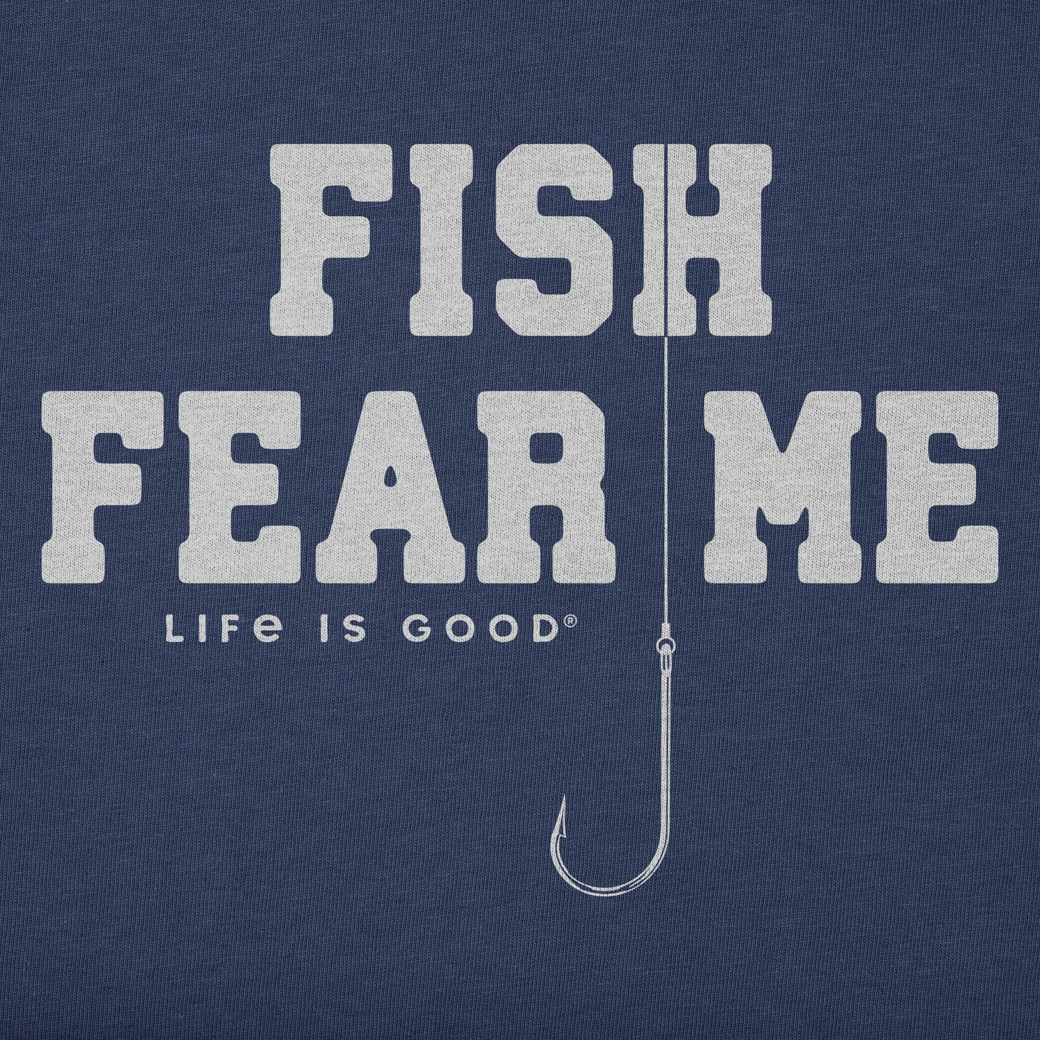 Men's Hook Fish Fear Me Short Sleeve Crusher Tee sold by Life is Good product image thumbnail 2