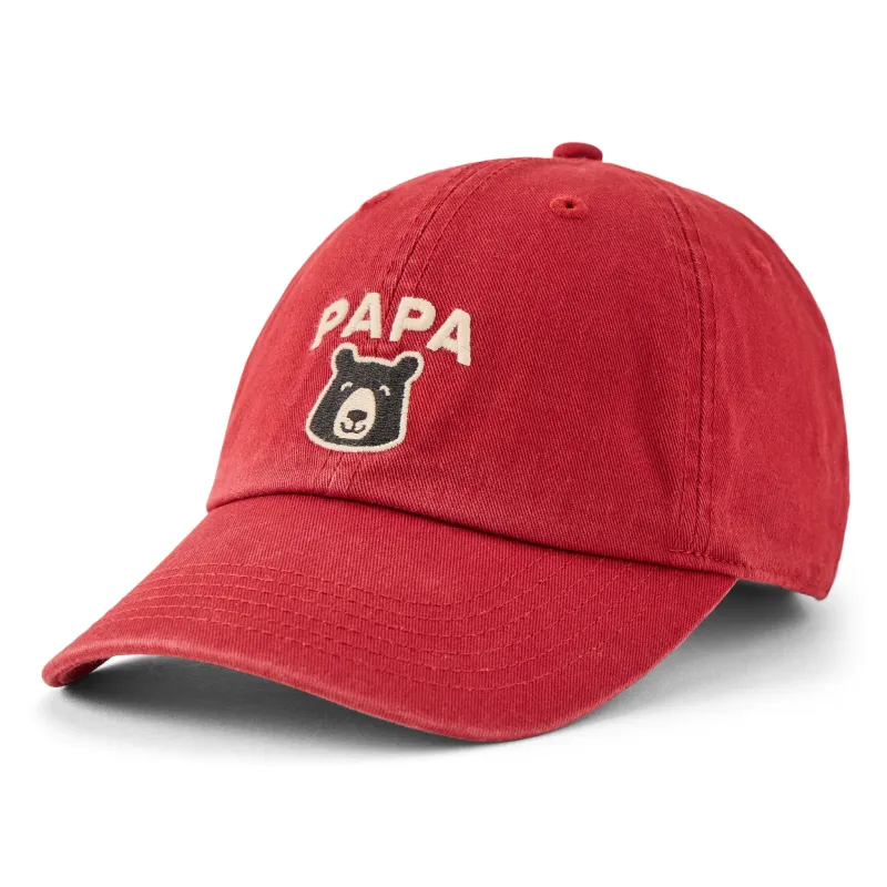 Adult Unisex Papa Bear-Head Chill Cap sold by Life is Good