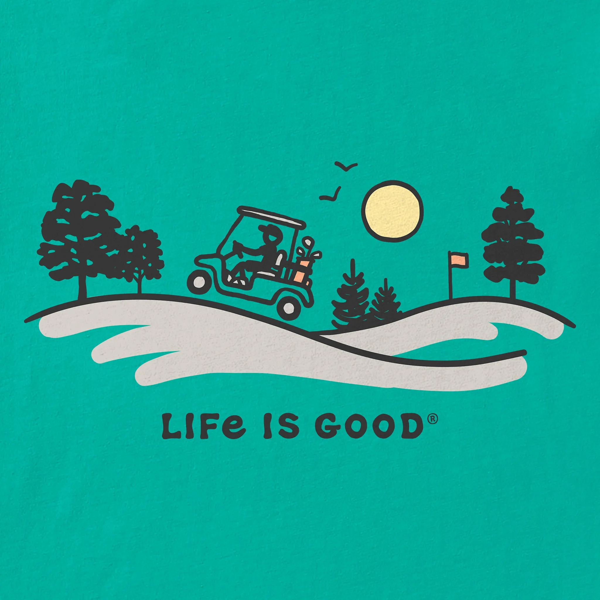 Men's Golf Course Cart Vista Short Sleeve Crusher Tee sold by Life is Good product image thumbnail 2