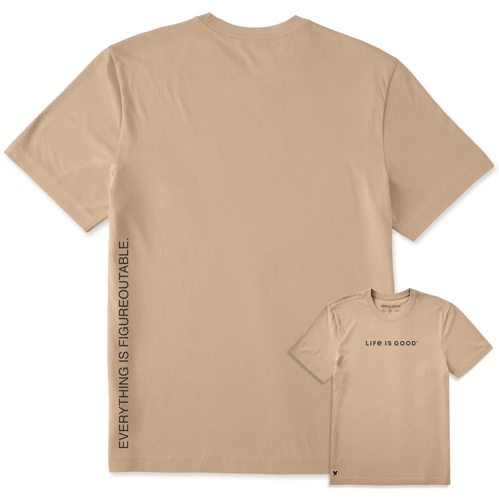 Men's Everything is Figureoutable Vertical Short Sleeve Crusher-LITE Tee sold by Life is Good