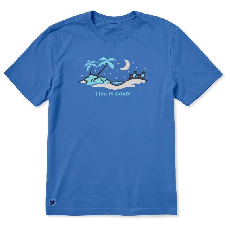 Men's Beachside Night Vista Short Sleeve Crusher Tee sold by Life is Good