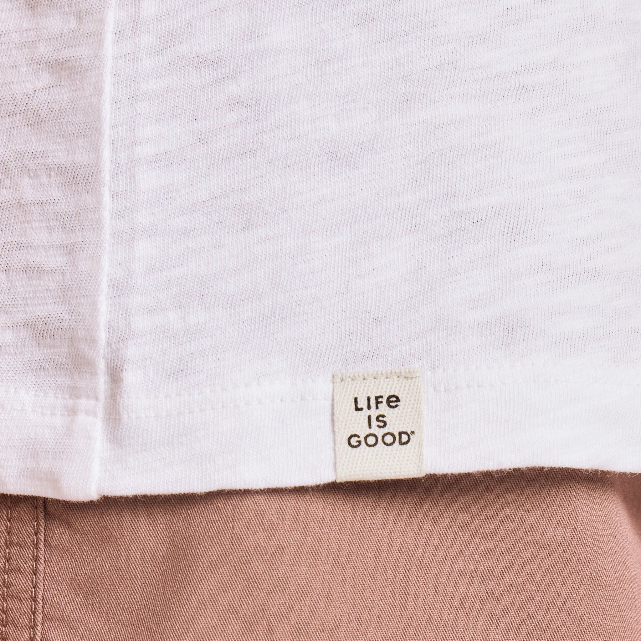 Women's Solid Short Sleeve Slub Slim Fit Tee sold by Life is Good product image thumbnail 3