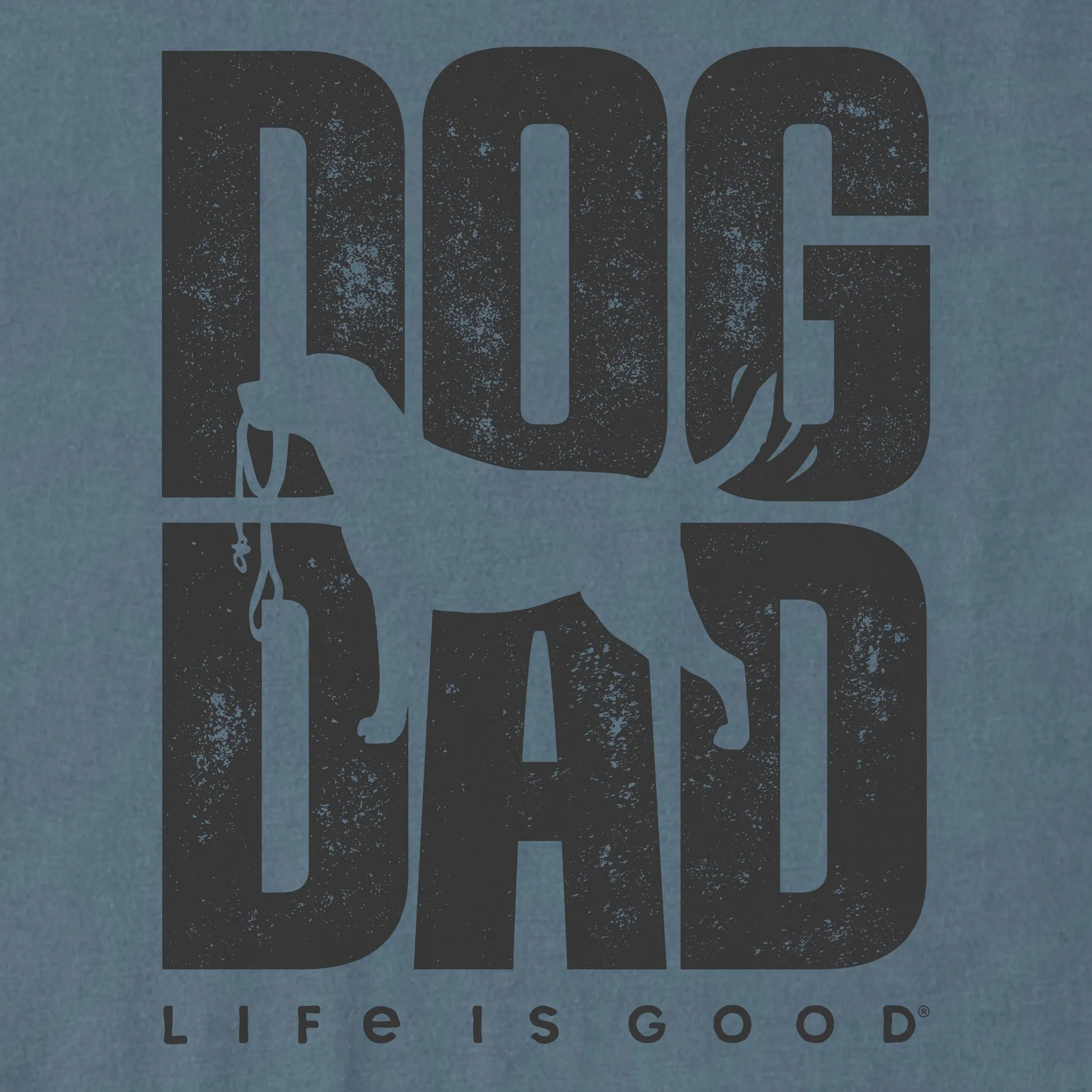 Men's Dog Dad Silo Stack Short Sleeve Tee sold by Life is Good product image thumbnail 2