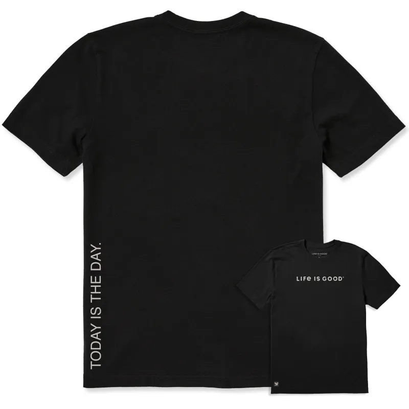 Men's Today is the Day Vertical Short Sleeve Crusher-LITE Tee sold by Life is Good