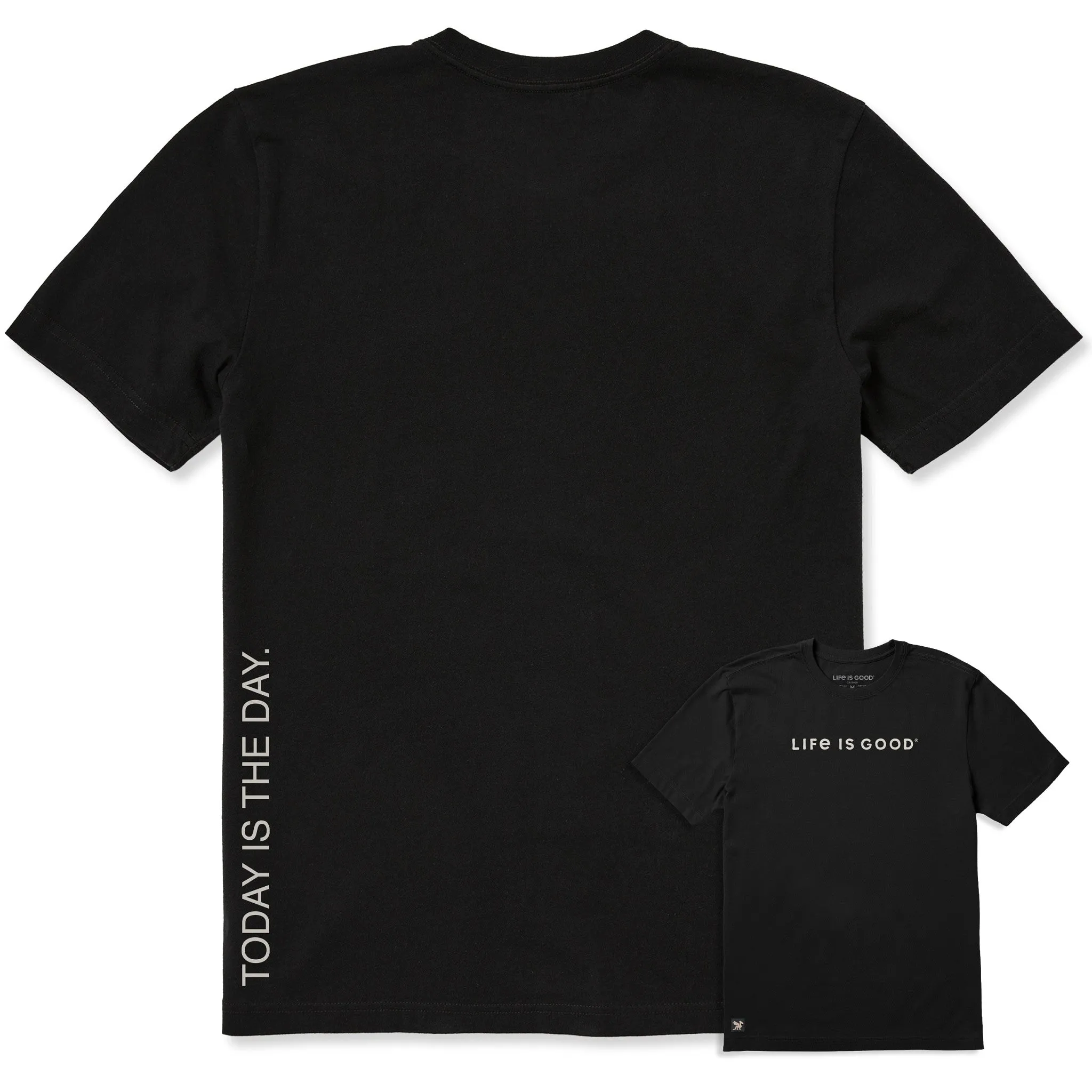 Men's Today is the Day Vertical Short Sleeve Crusher-LITE Tee sold by Life is Good