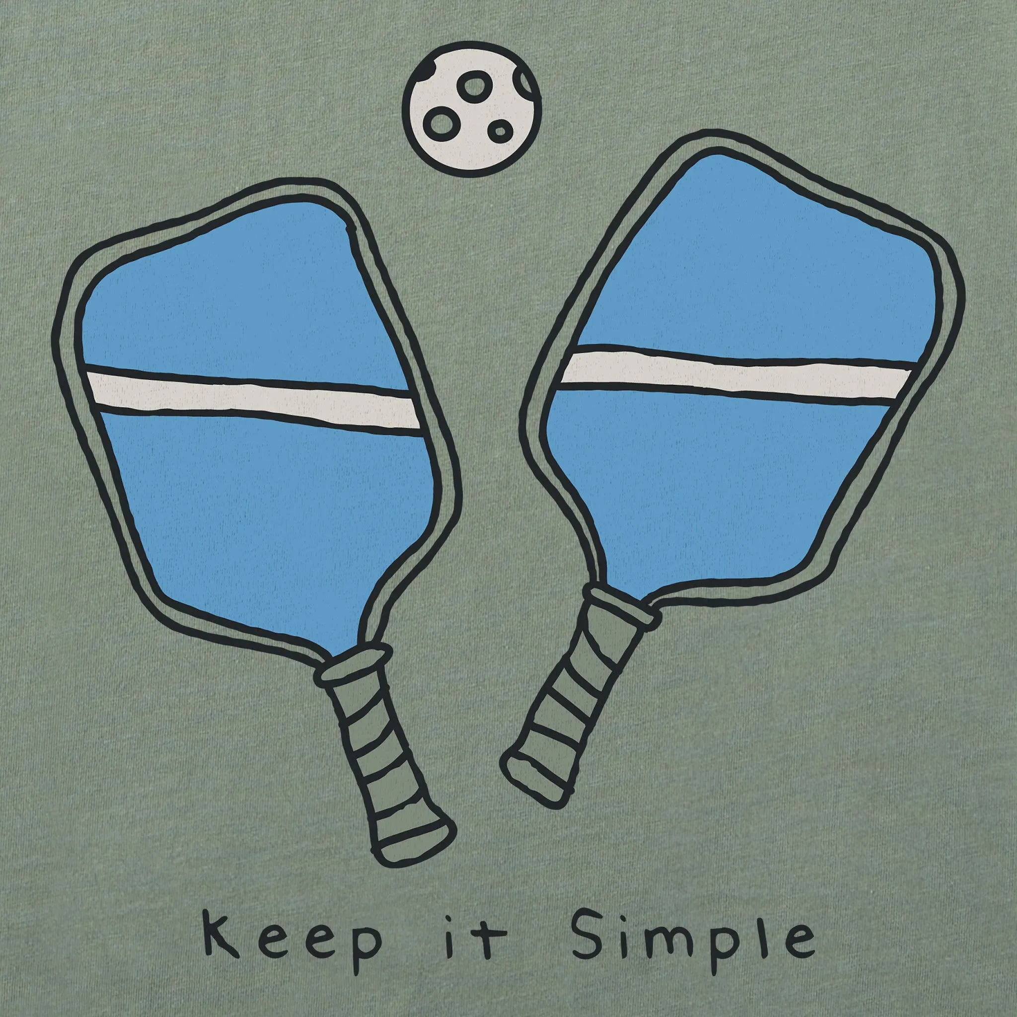 Women's Keep it Pickleball Simple Short Sleeve Crusher-LITE Vee sold by Life is Good product image thumbnail 2