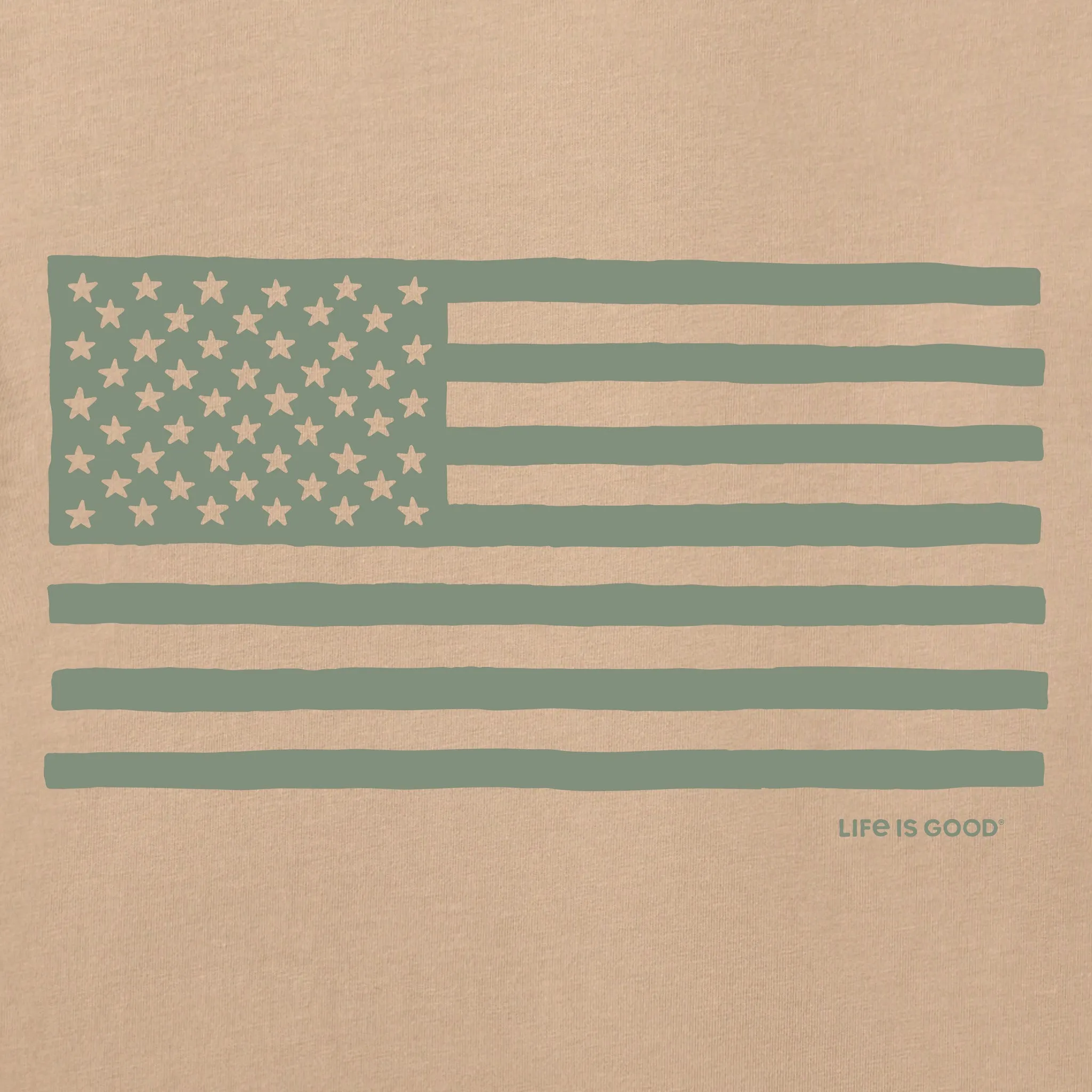 Men's American Flag Short Sleeve Crusher-LITE Tee sold by Life is Good product image thumbnail 2