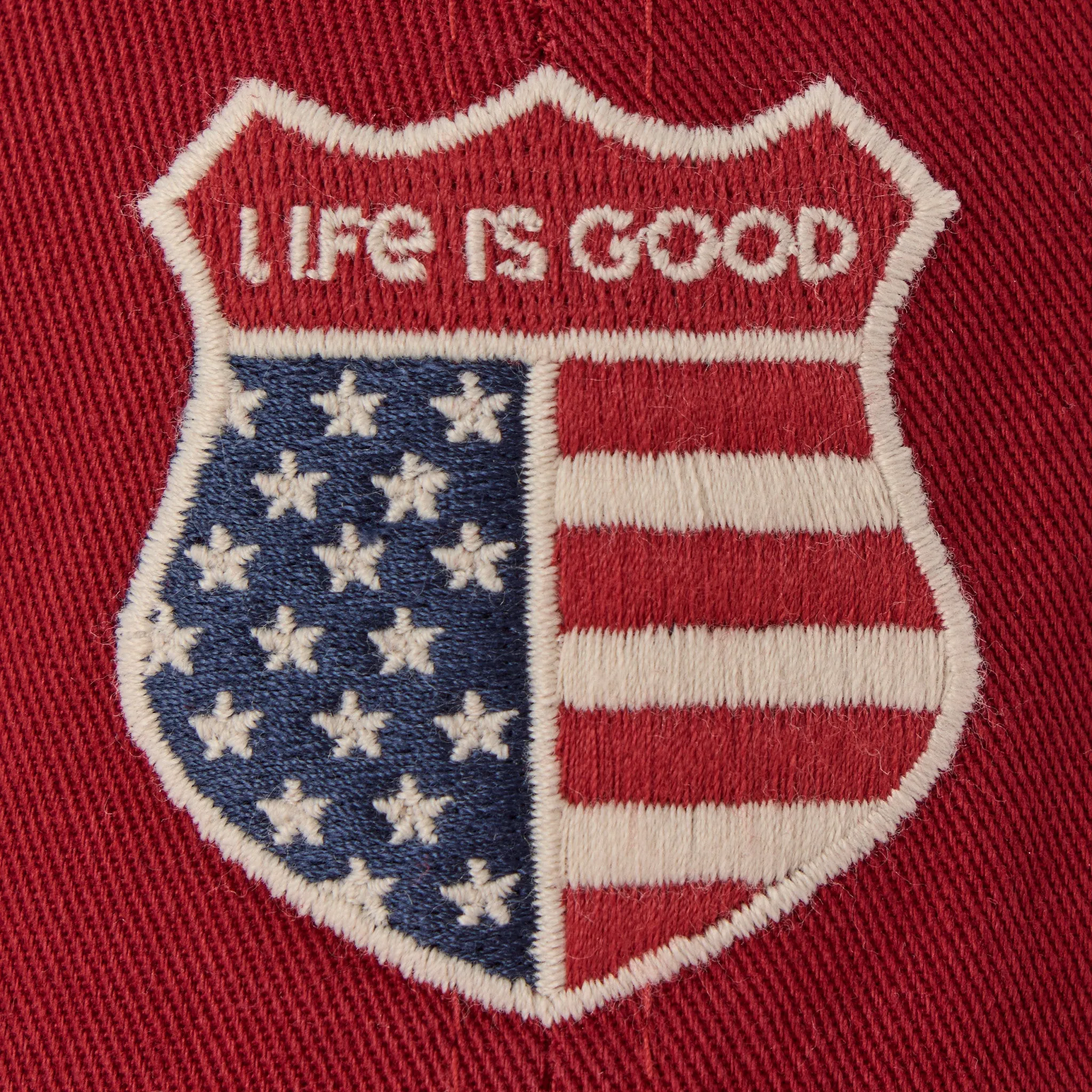 Adult Unisex United States Flag Shield Chill Cap sold by Life is Good product image thumbnail 2