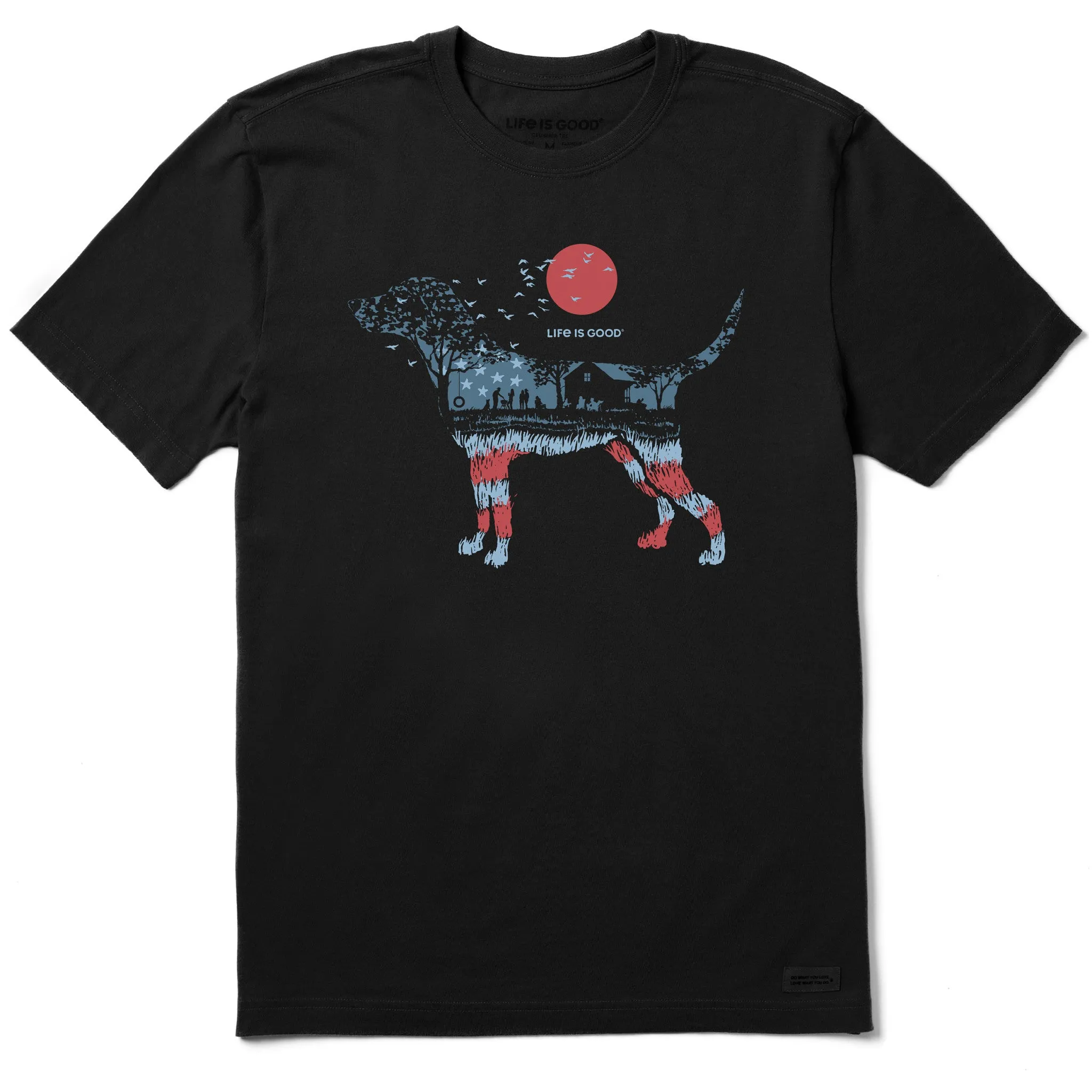Men's BBQ USA Dogscape Short Sleeve Crusher-LITE Tee sold by Life is Good
