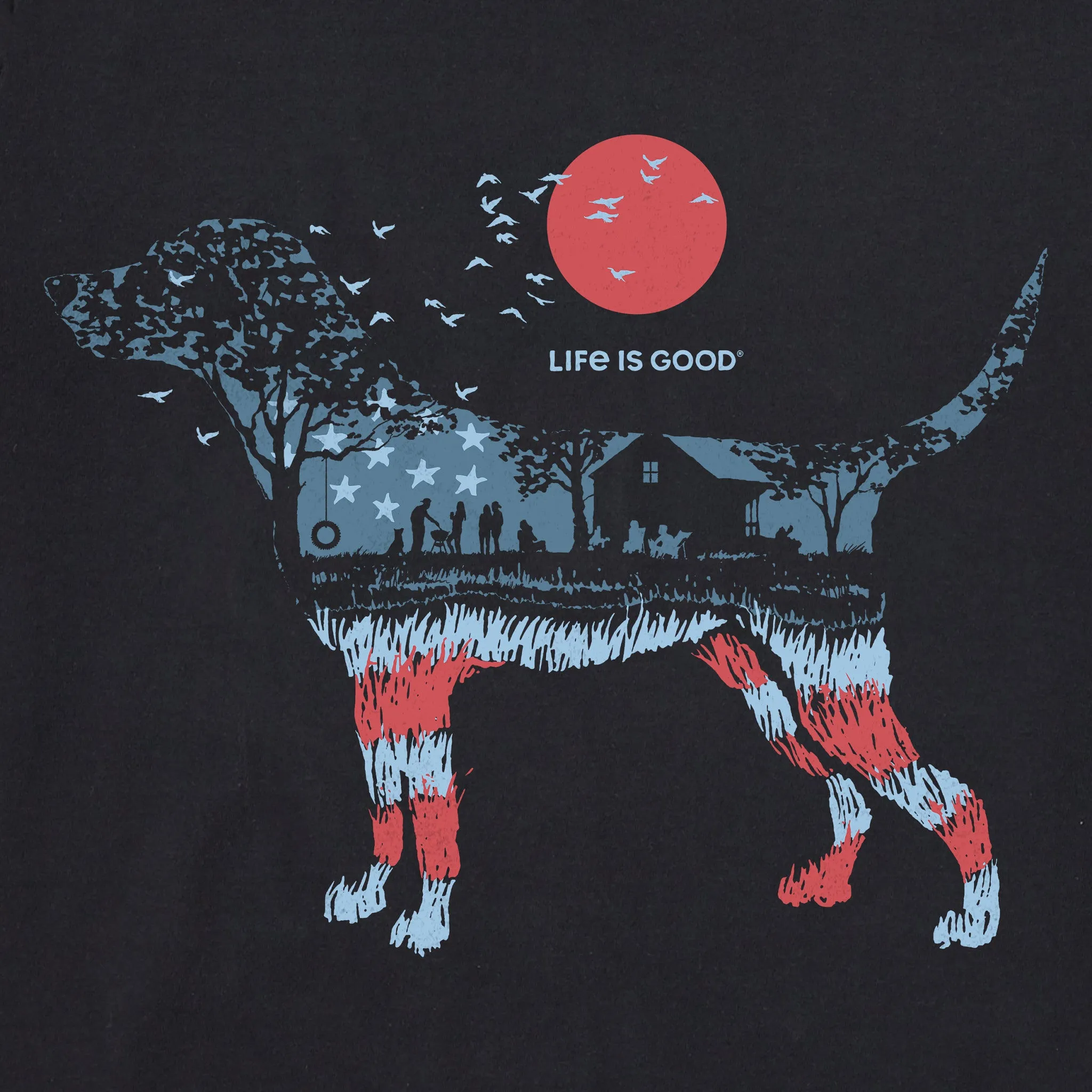 Men's BBQ USA Dogscape Short Sleeve Crusher-LITE Tee sold by Life is Good product image thumbnail 2