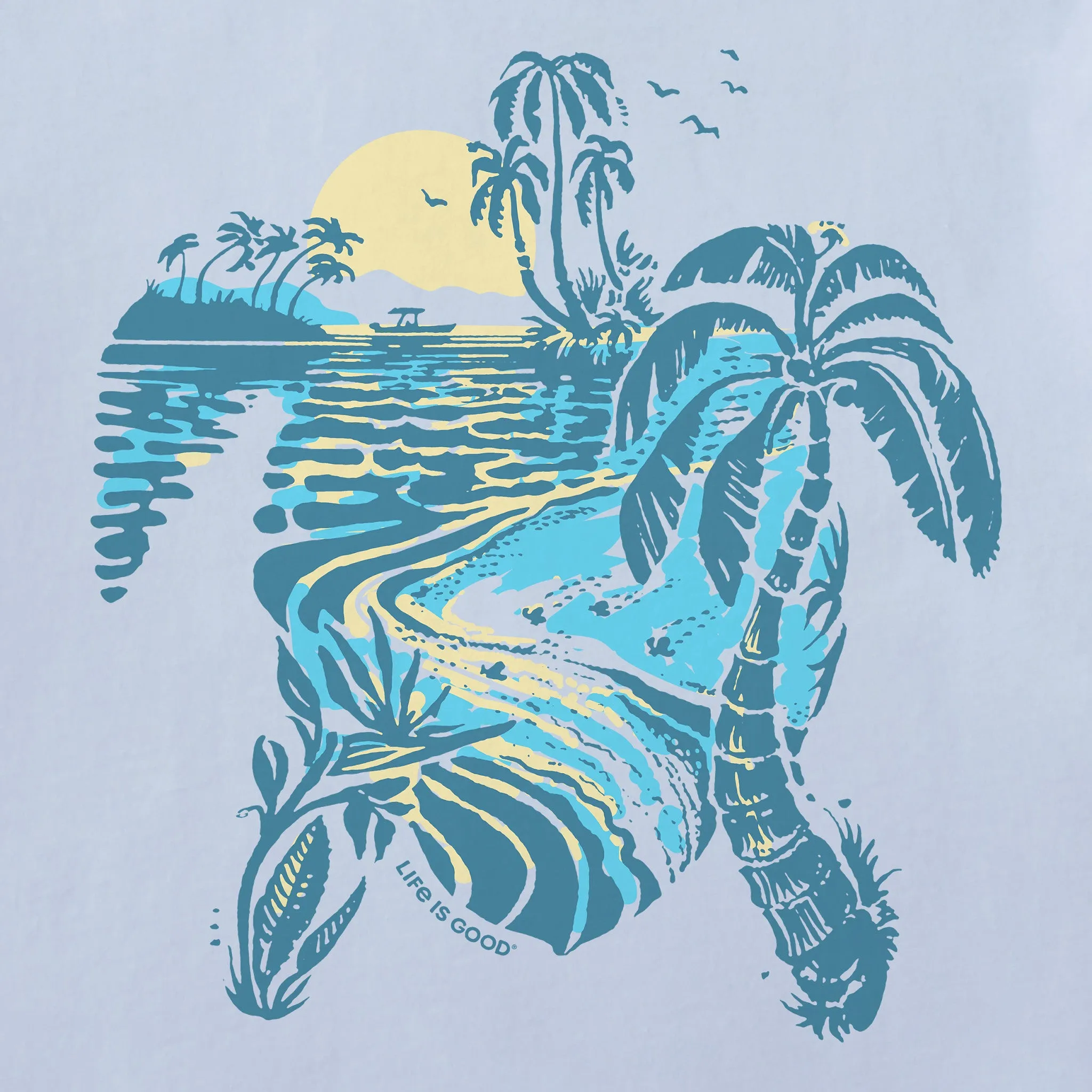 Men's Sea Turtlescape Short Sleeve Crusher-LITE Tee sold by Life is Good product image thumbnail 2