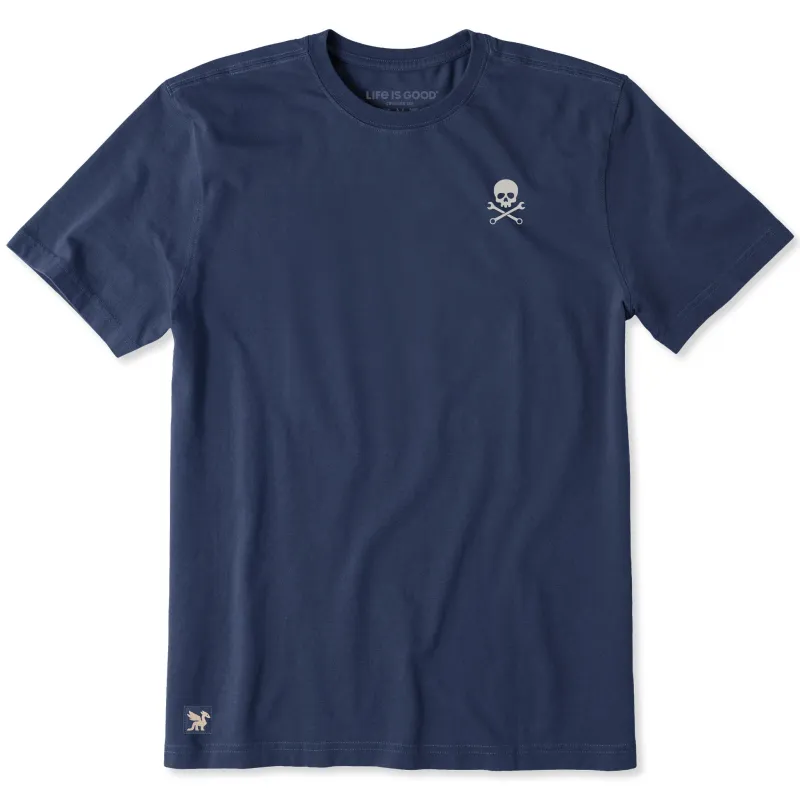 Men's Skull Wrench Short Sleeve Crusher Tee sold by Life is Good