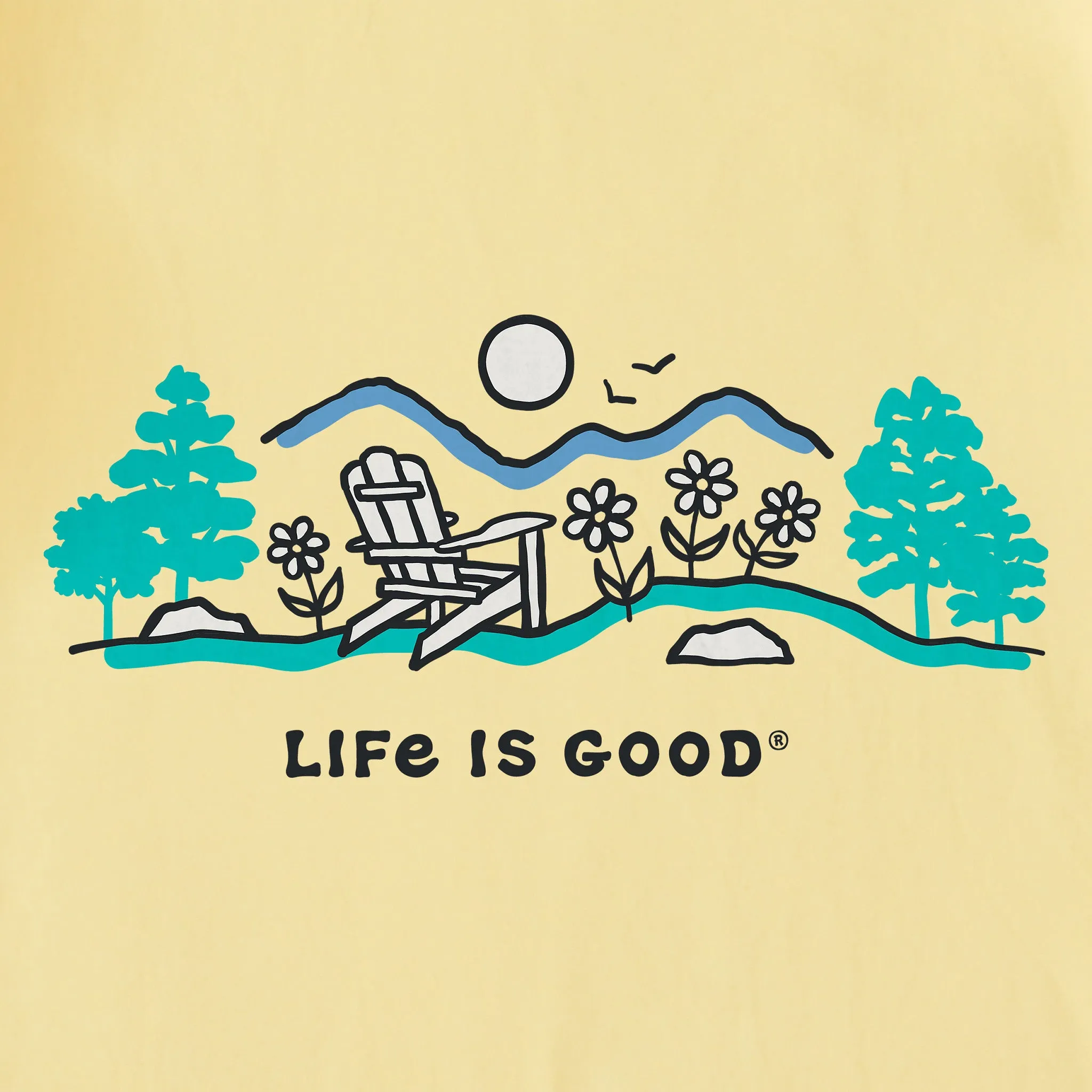 Women's Adirondack Mountain Meadow Vista Short Sleeve Crusher-LITE Vee sold by Life is Good product image thumbnail 2