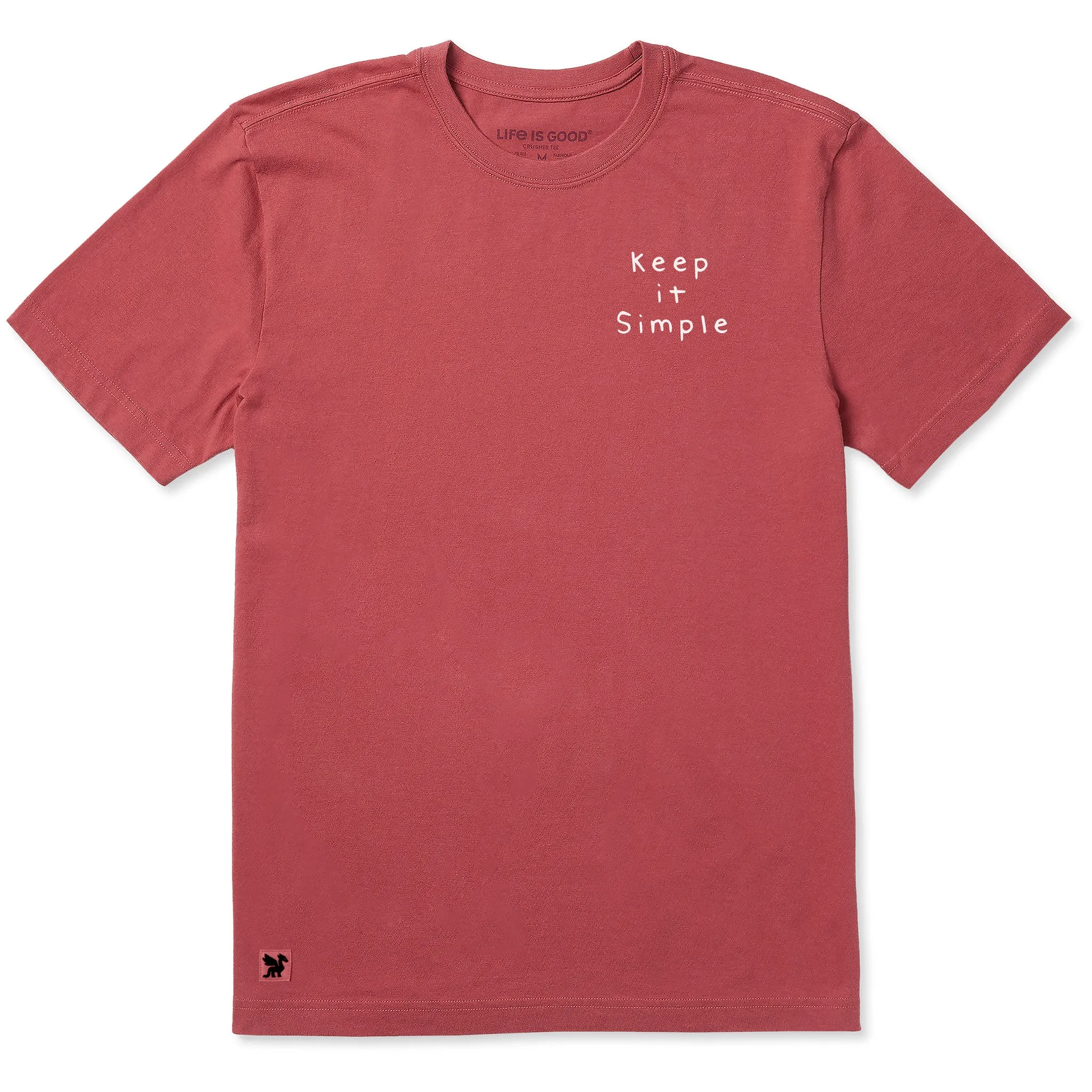 Men's Wordsmith Keep it Simple LC Short Sleeve Crusher Tee sold by Life is Good