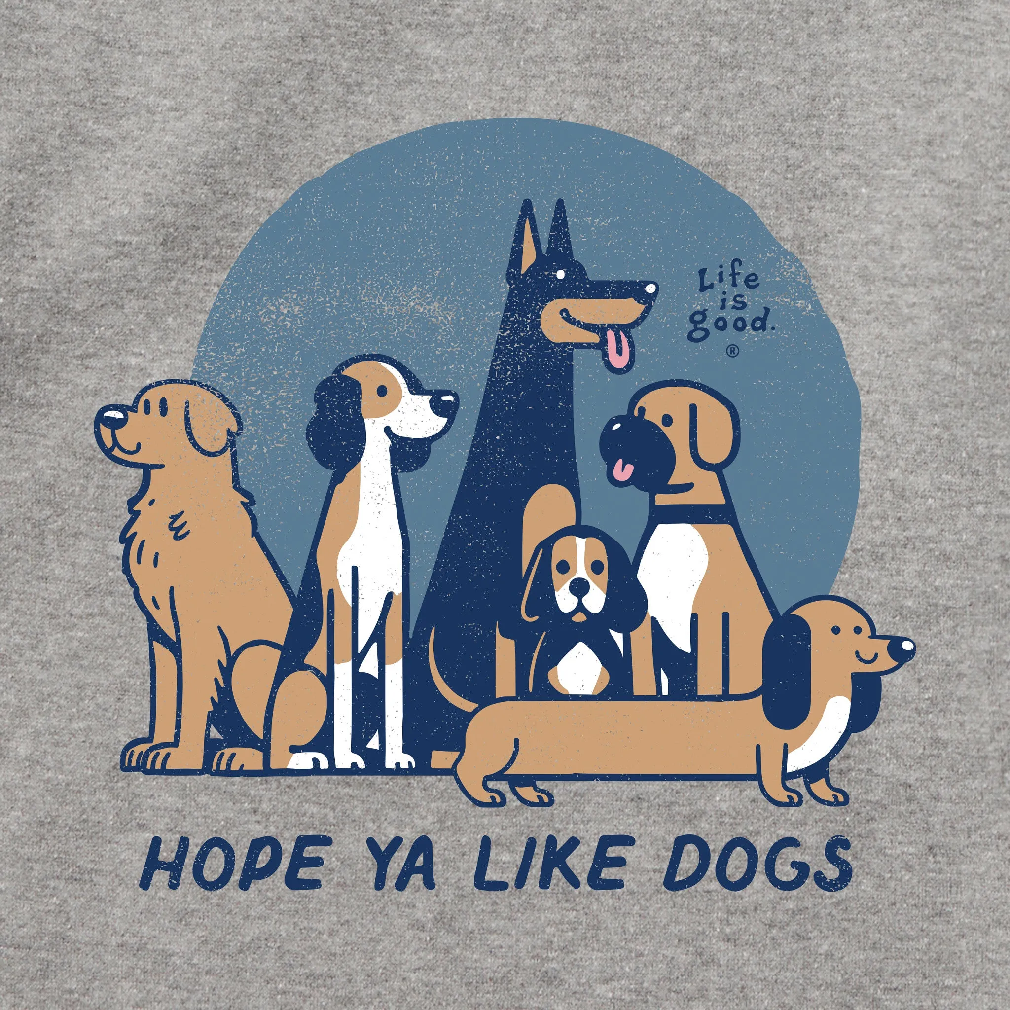 Adult Unisex Hope Ya Like Dogs Every Wear Crew Sweatshirt sold by Life is Good product image thumbnail 2
