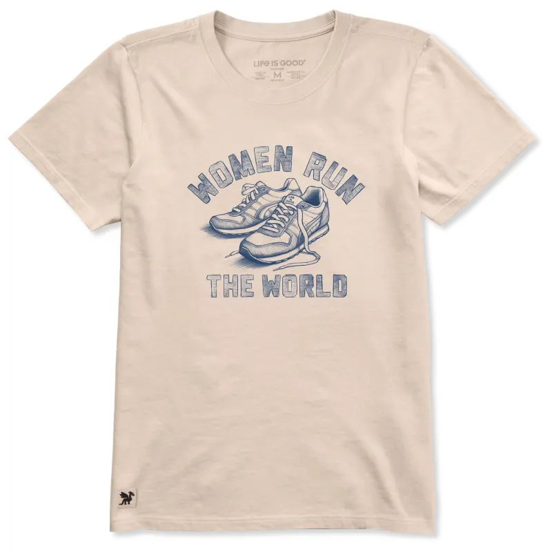 Women's Women Run the World Short Sleeve Crusher Tee sold by Life is Good