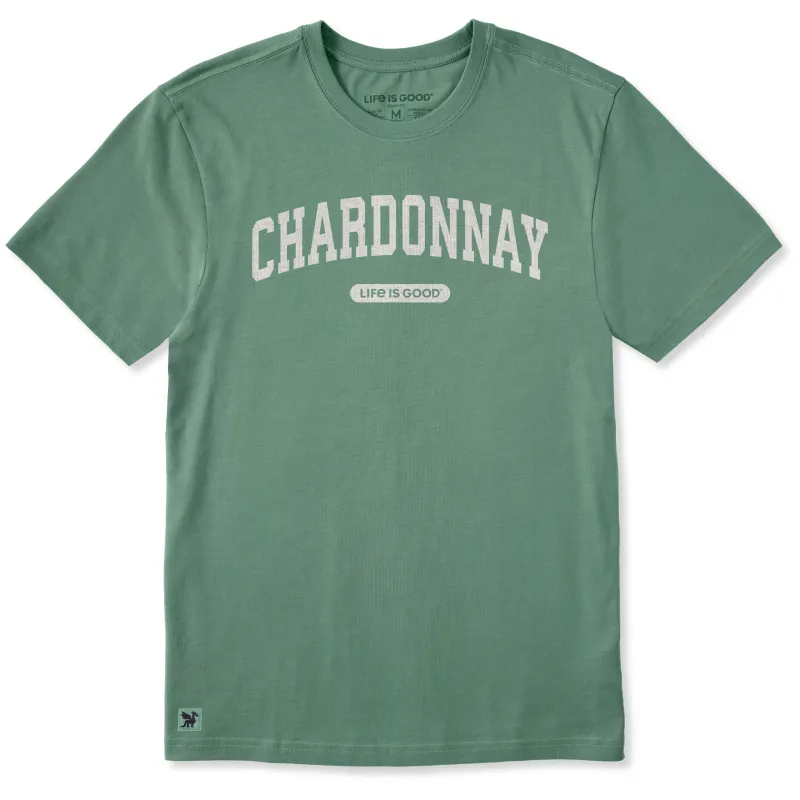 Men's Chardonnay Arch Short Sleeve Crusher Tee sold by Life is Good