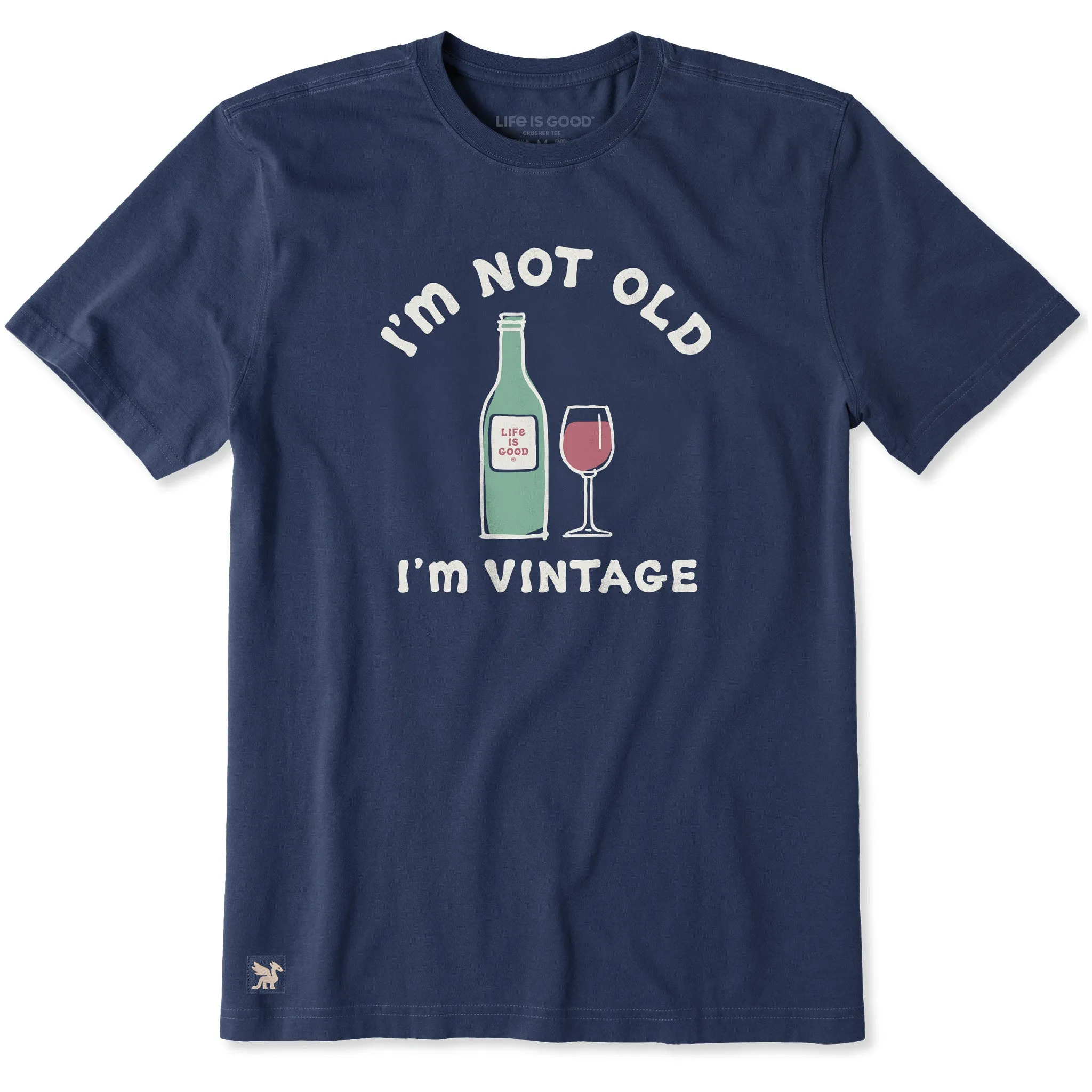 Men's I'm Not Old I'm Vintage Short Sleeve Crusher Tee sold by Life is Good
