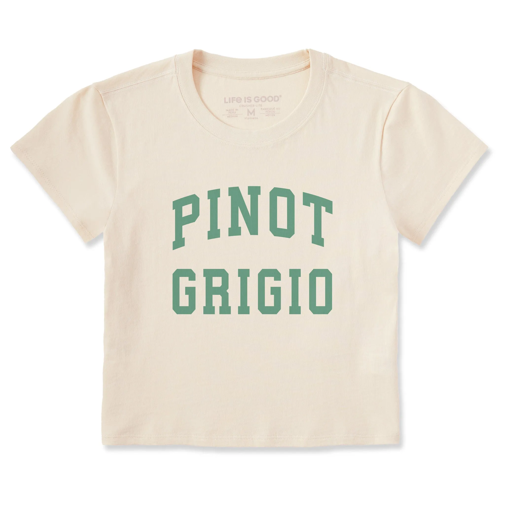 Women's Pinot Grigio Arch Crusher-LITE Shrunken Tee sold by Life is Good