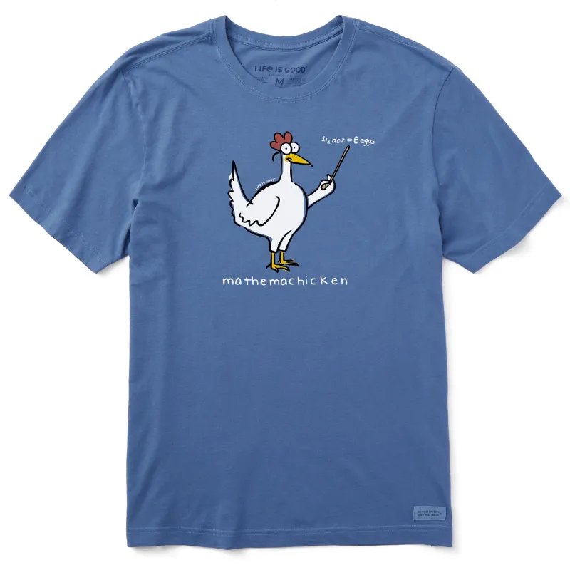 Men's Mathemachicken Short Sleeve Crusher Tee sold by Life is Good