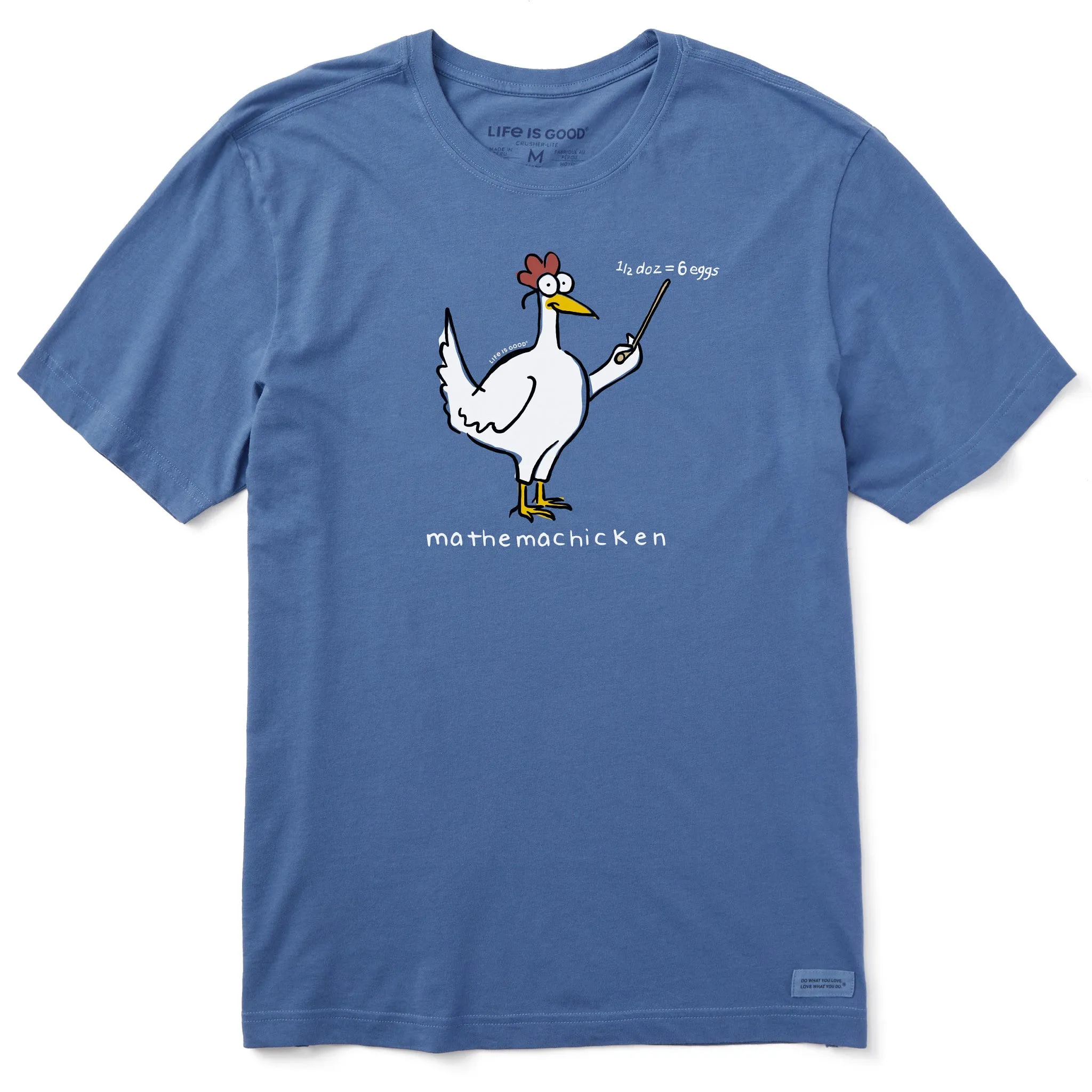 Men's Mathemachicken Short Sleeve Crusher Tee sold by Life is Good