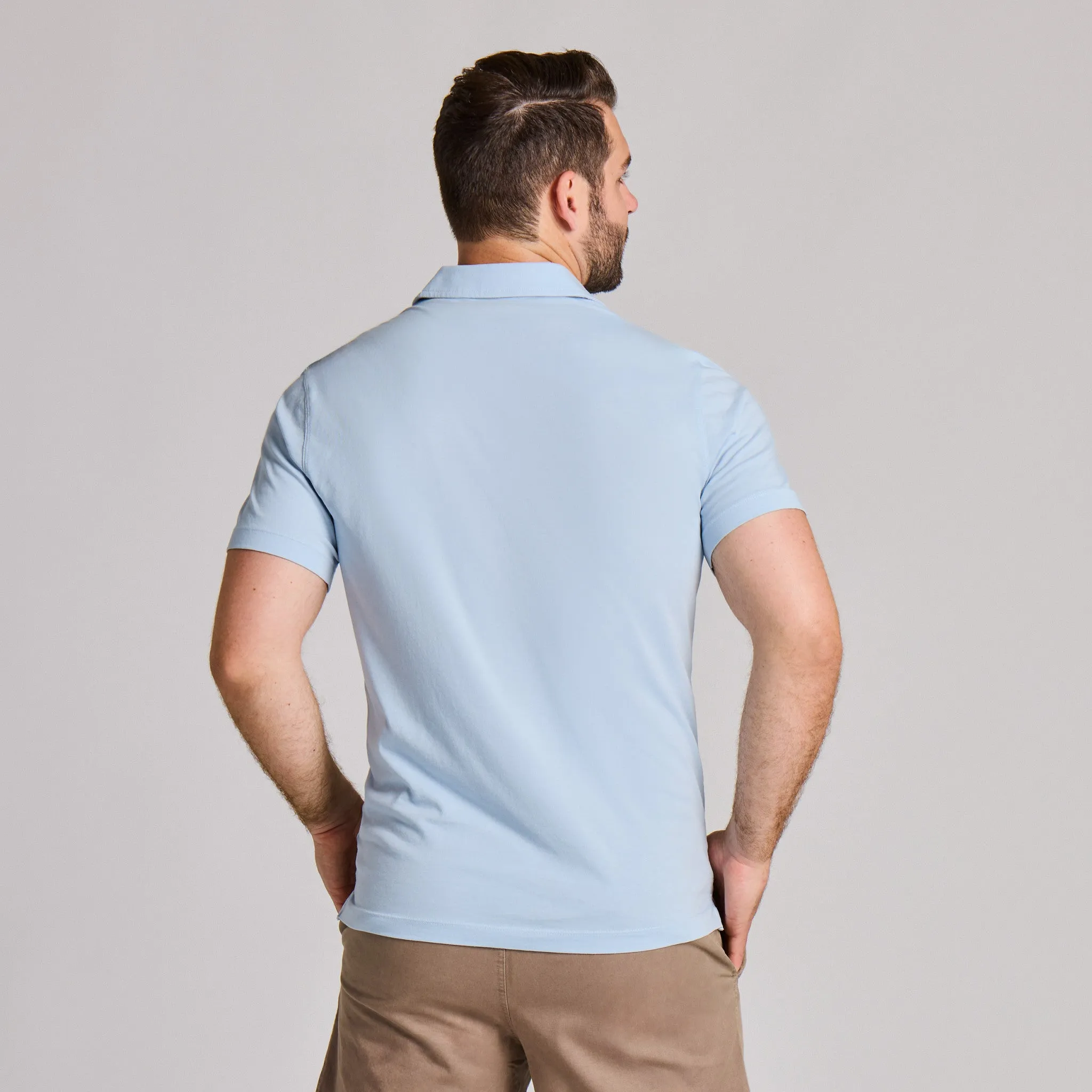 Men's US Flag Short Sleeve Crusher-LITE Polo sold by Life is Good product image thumbnail 3