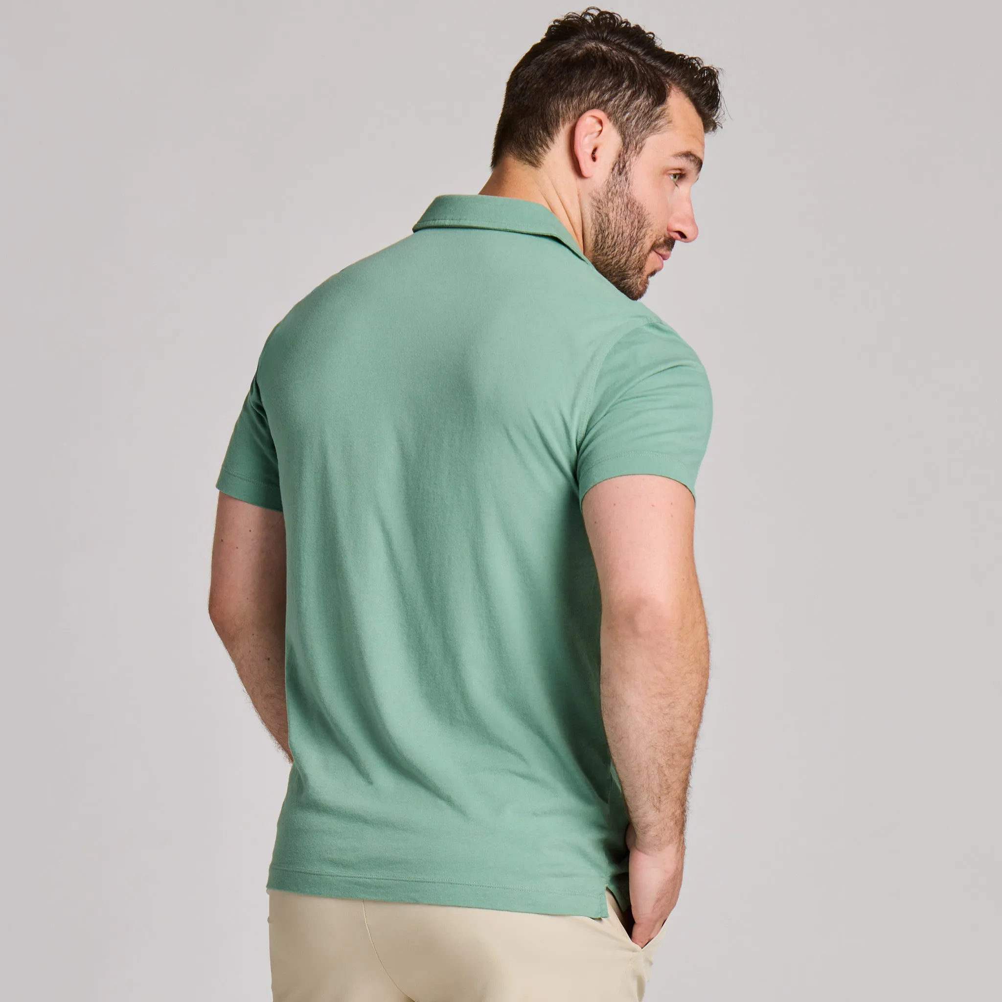 Men's Bert's Evergreen Short Sleeve Crusher-LITE Polo sold by Life is Good product image thumbnail 3