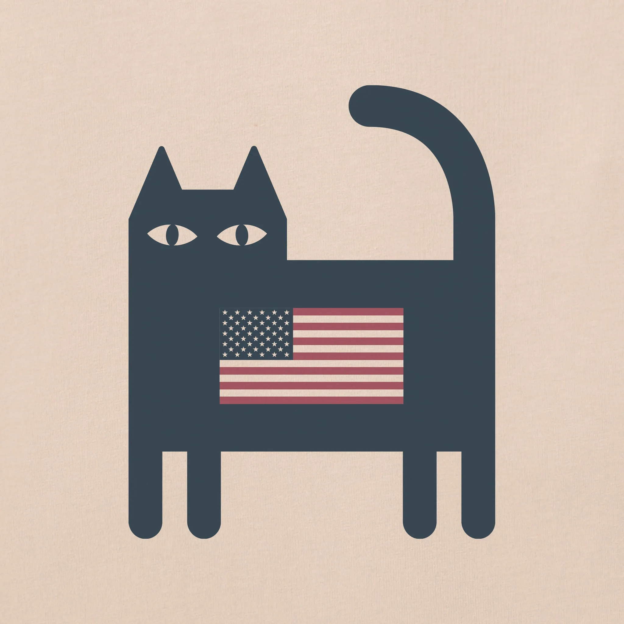 Men's Bert's Flag Cat Short Sleeve Crusher Tee sold by Life is Good product image thumbnail 2