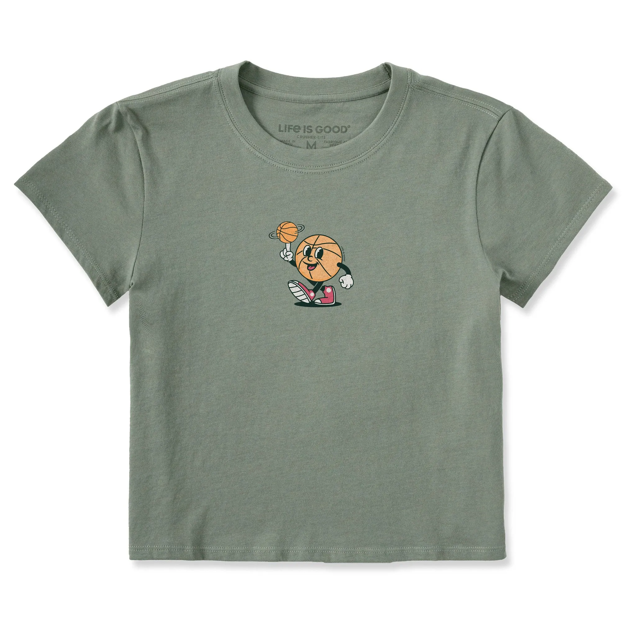Women's Basketball Guy Crusher-LITE Shrunken Tee sold by Life is Good