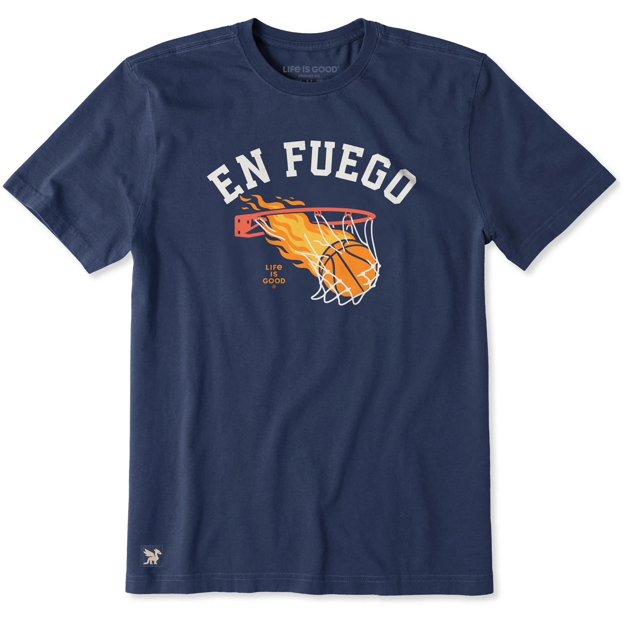 Men's En Fuego Short Sleeve Crusher Tee sold by Life is Good