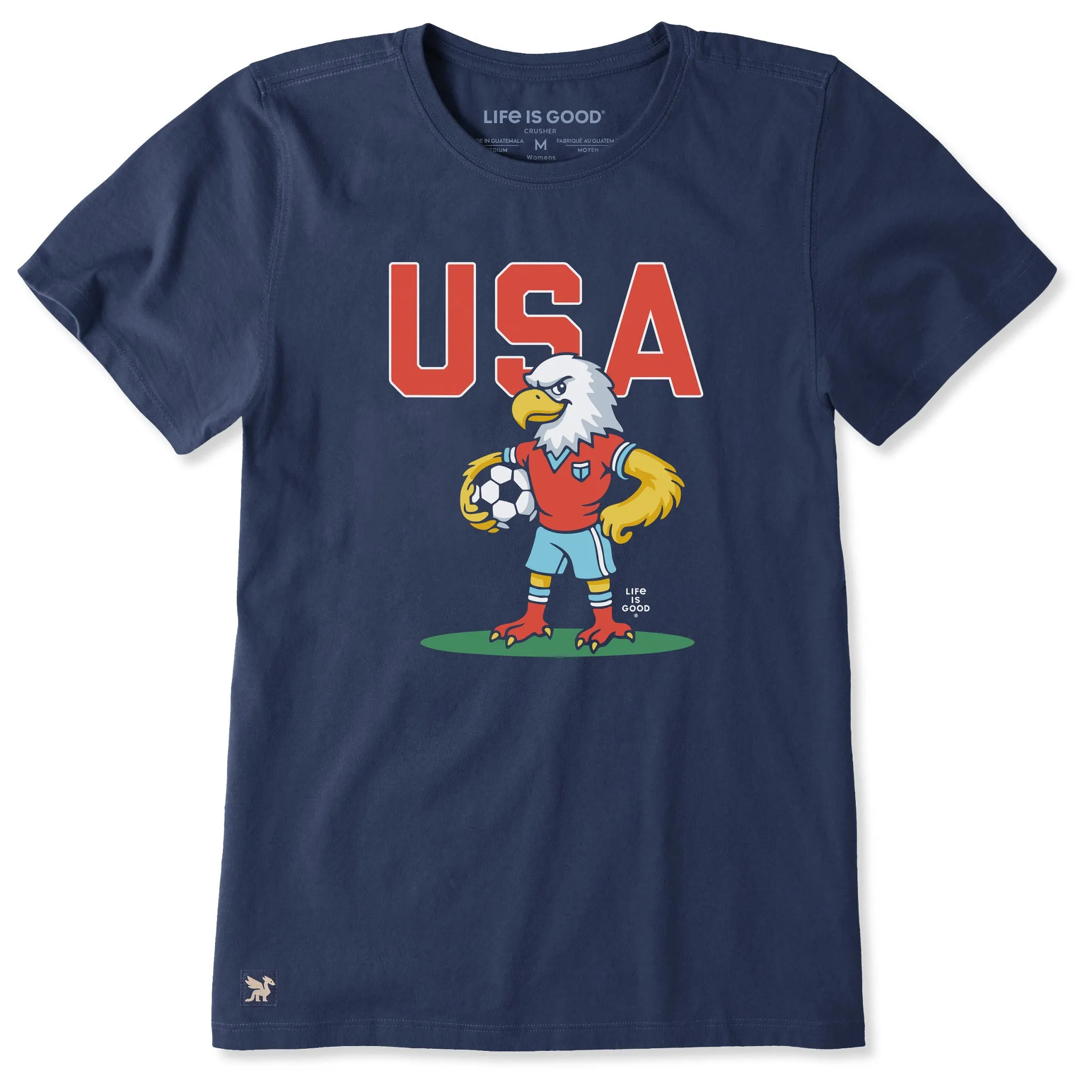Women's USA Soccer Eagle Short Sleeve Crusher Tee sold by Life is Good