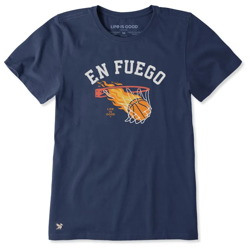 Women's En Fuego Short Sleeve Crusher Tee sold by Life is Good