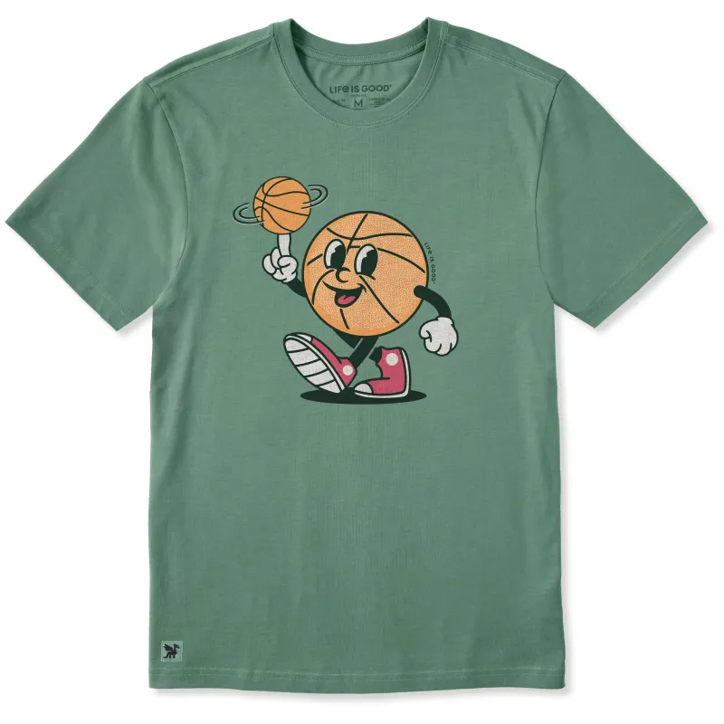 Men's Basketball Guy Short Sleeve Crusher Tee sold by Life is Good