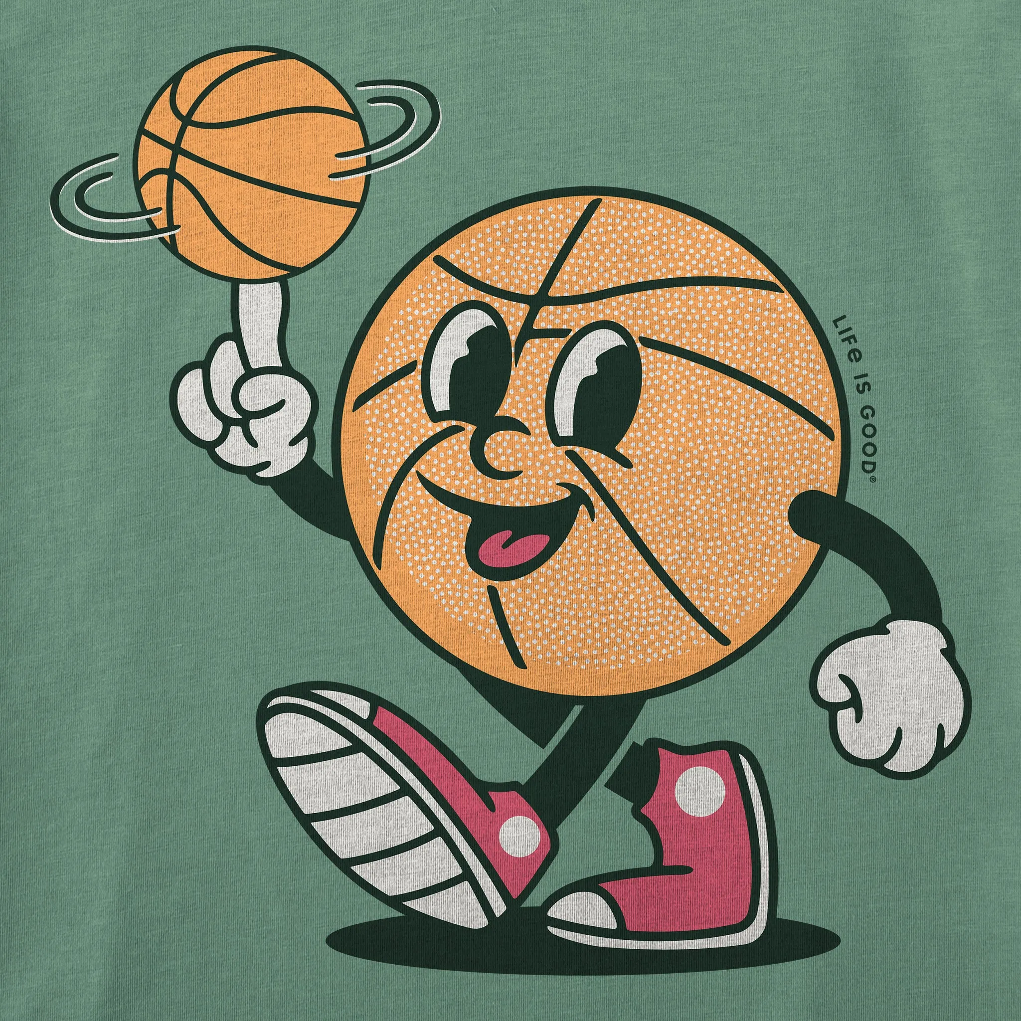 Men's Basketball Guy Short Sleeve Crusher Tee sold by Life is Good product image thumbnail 2