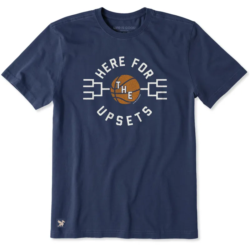 Men's Here for the Upsets Short Sleeve Crusher Tee made by Life is Good
