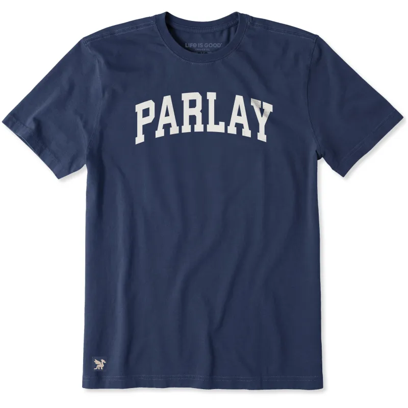 Men's Parlay Arch Short Sleeve Crusher Tee sold by Life is Good