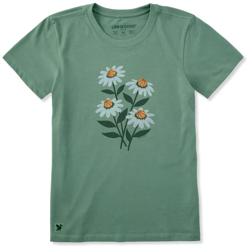 Women's Basketball Bouquet Short Sleeve Crusher Tee made by Life is Good
