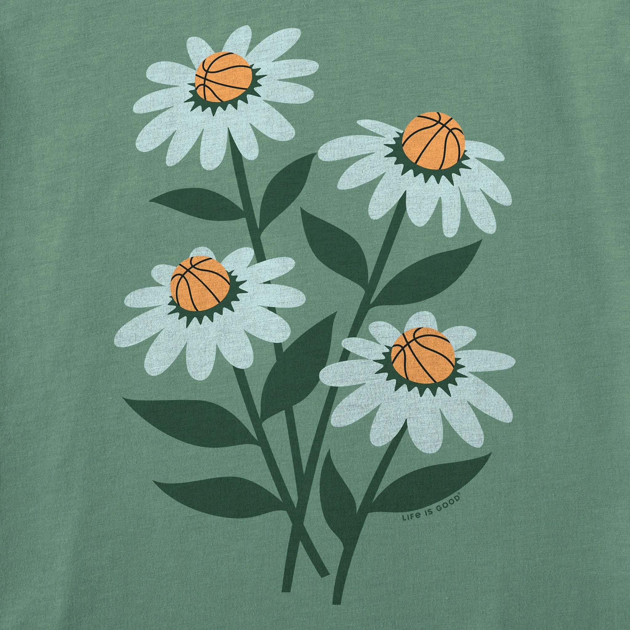 Women's Basketball Bouquet Short Sleeve Crusher Tee sold by Life is Good product image thumbnail 2