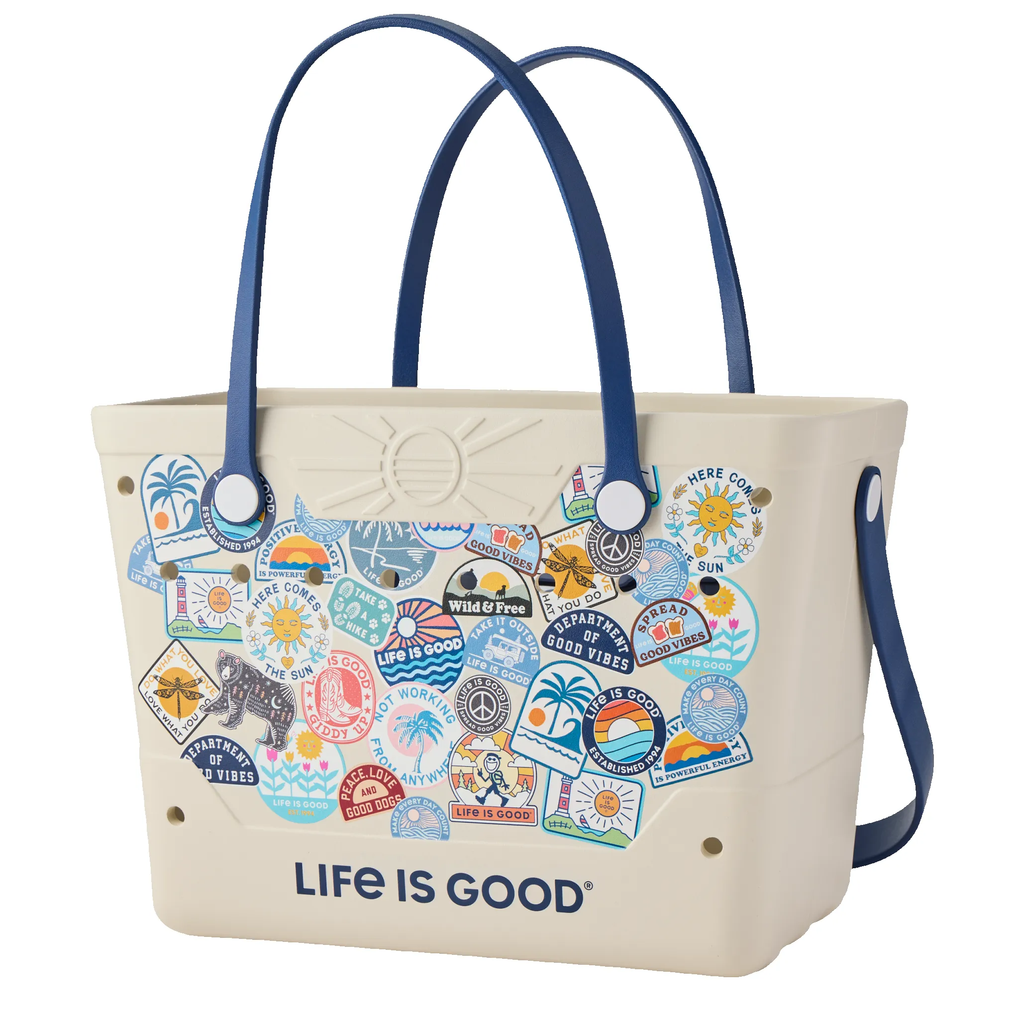 Life is Good Beachcomber Bag Bumper Sticker sold by Life is Good