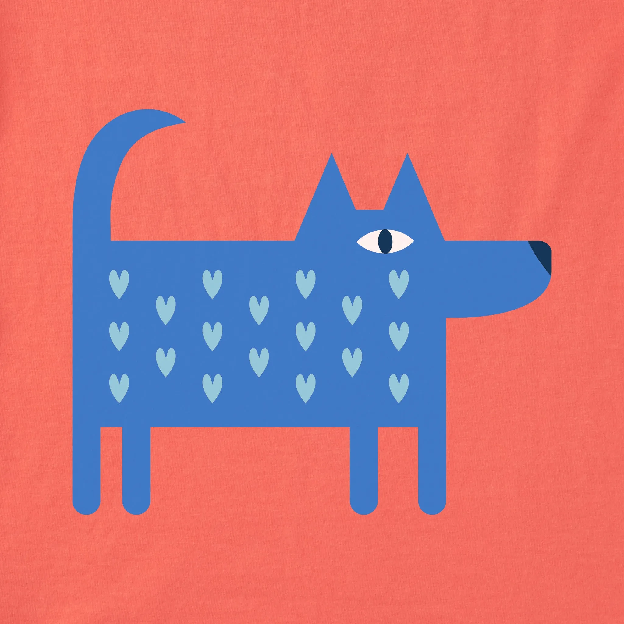 Women's Big Love Small Dog Hearts Short Sleeve Crusher Tee sold by Life is Good product image thumbnail 5