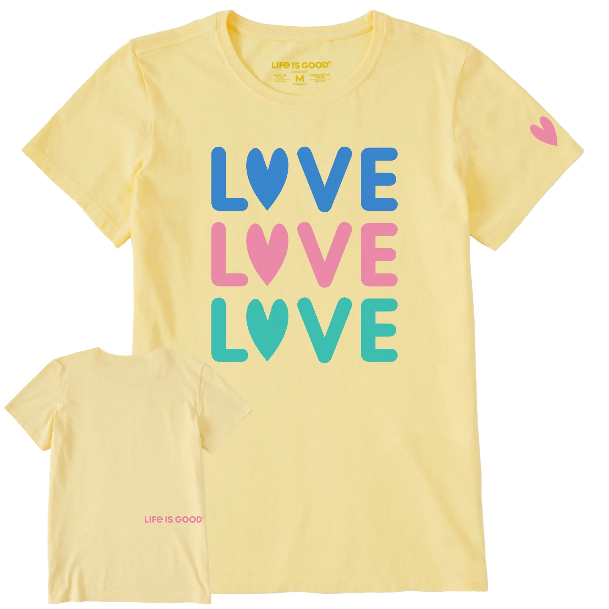 Women's Bert's Love Love Love Short Sleeve Crusher Tee sold by Life is Good