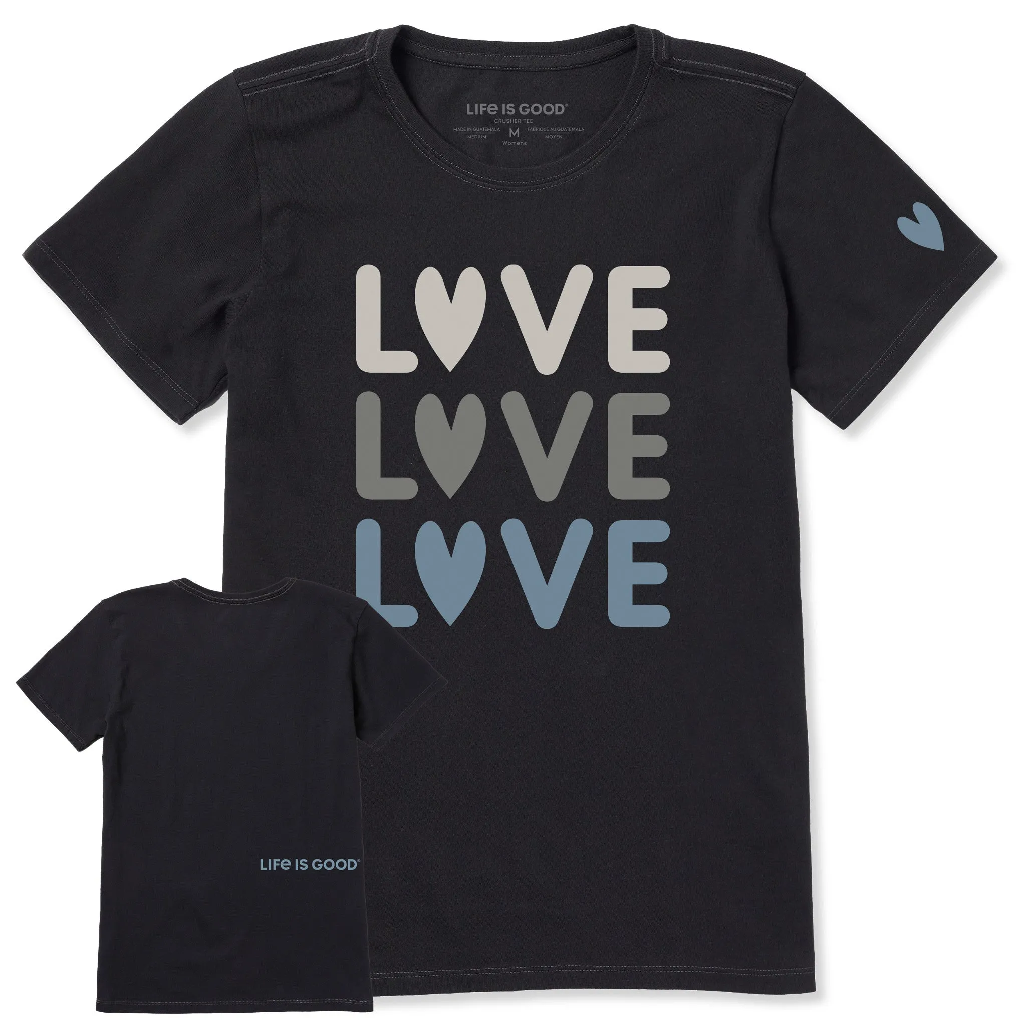 Women's Bert's Love Love Love Short Sleeve Crusher Tee sold by Life is Good product image thumbnail 5