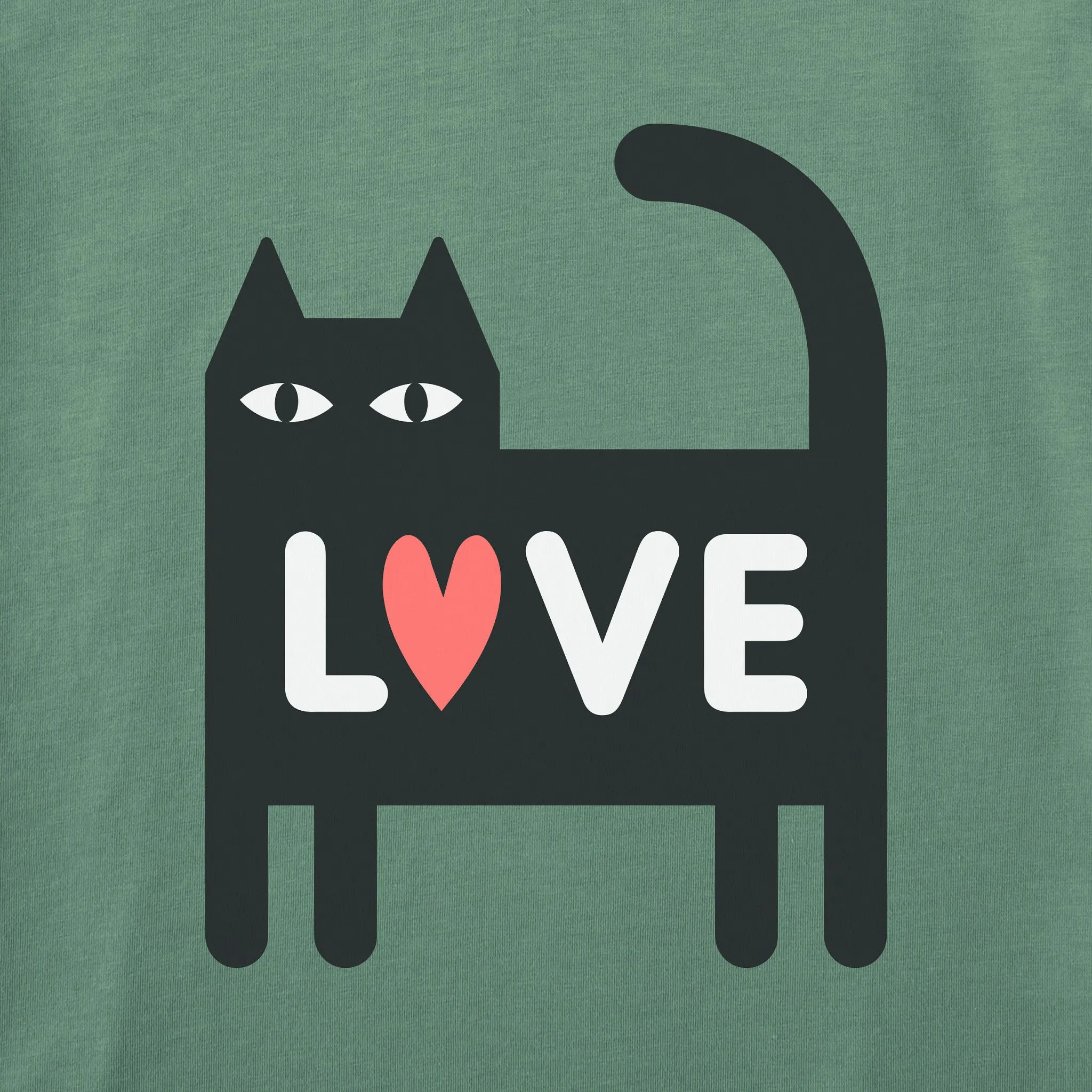 Women's Bert's Cat Love Crusher-LITE Shrunken Tee sold by Life is Good product image thumbnail 2