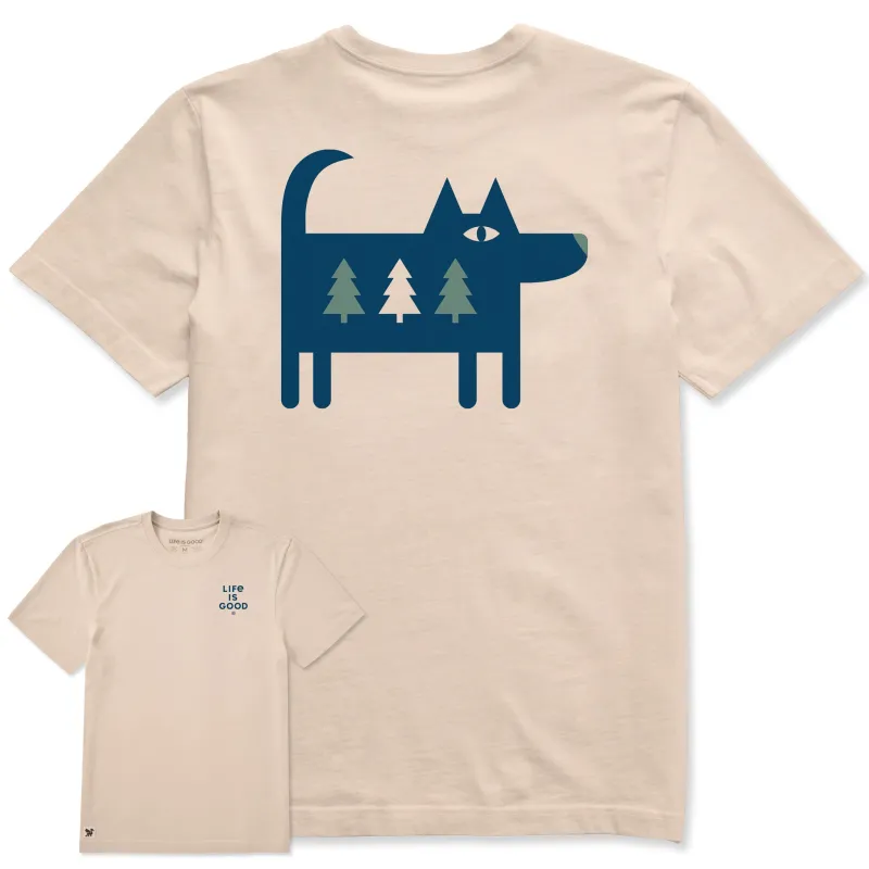 Men's Bert's Tree Dog Short Sleeve Crusher Tee sold by Life is Good