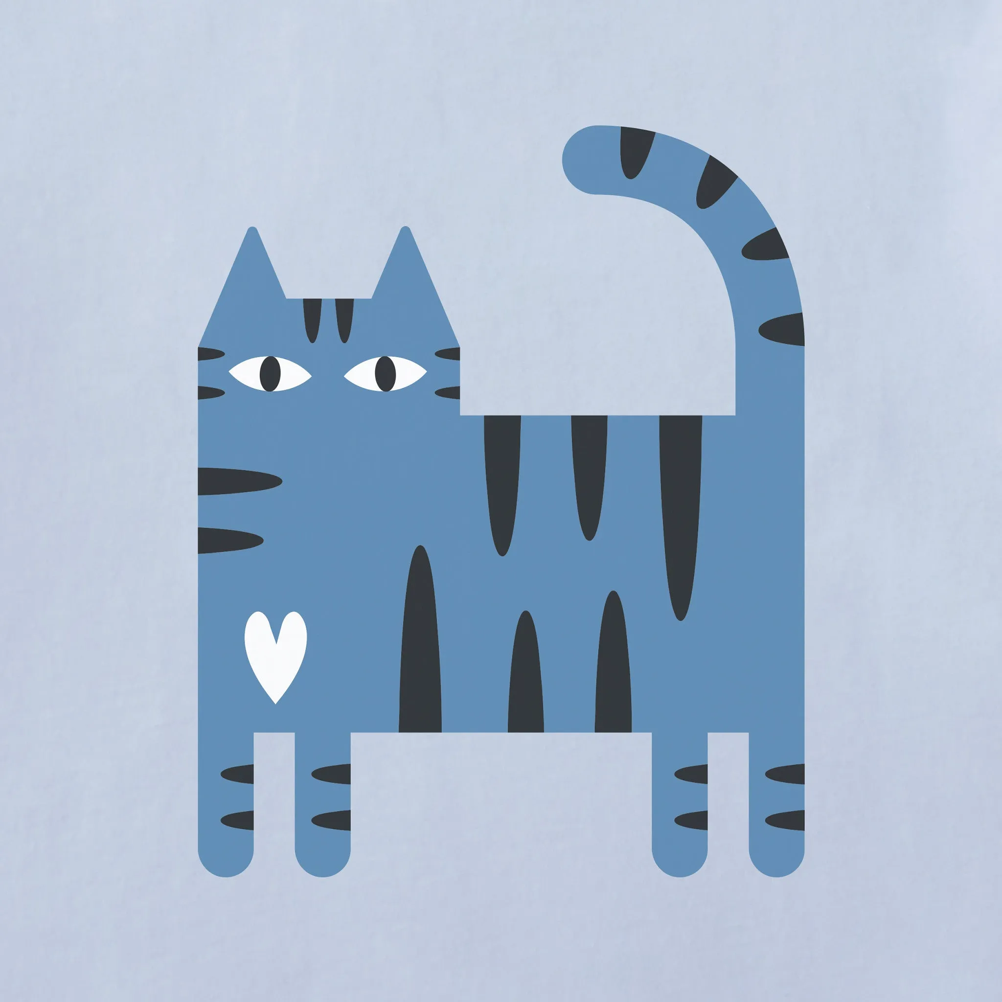 Women's Cat Stripes Short Sleeve Crusher Tee sold by Life is Good product image thumbnail 2