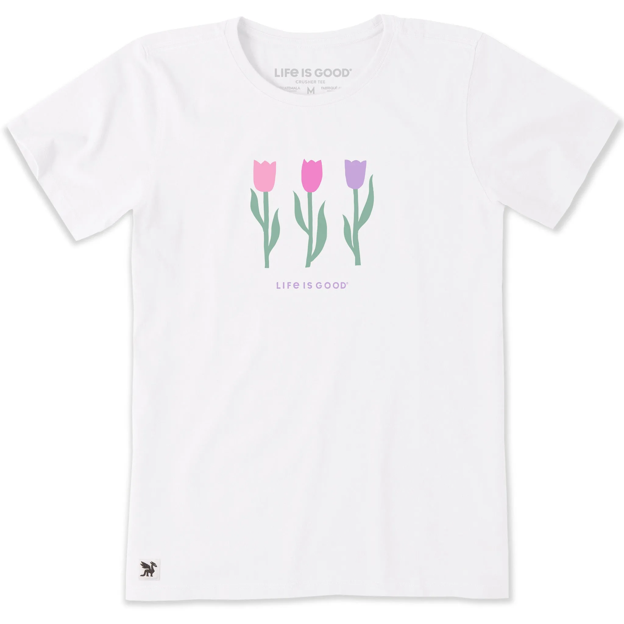 Women's Three Slim Tulips Short Sleeve Tee sold by Life is Good product image thumbnail 3