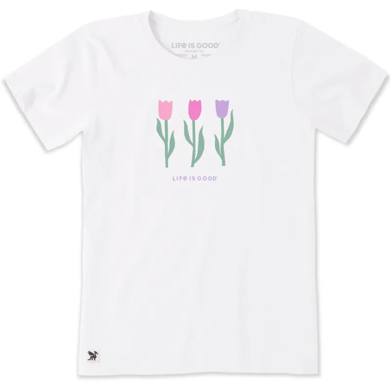 Women's Three Slim Tulips Short Sleeve Tee made by Life is Good