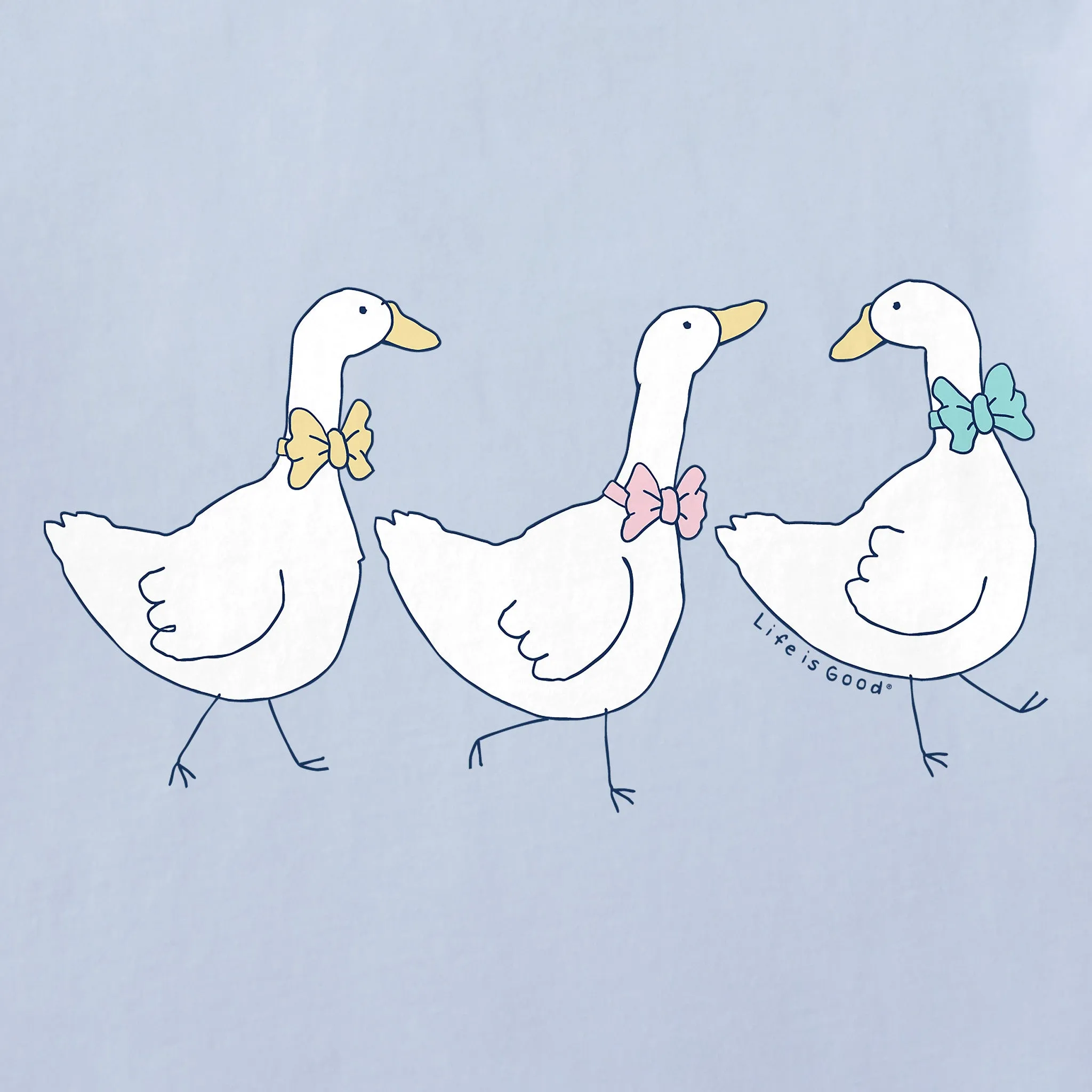 Women's Three Ducks in a Row Short Sleeve Crusher Boxy Tee sold by Life is Good product image thumbnail 2